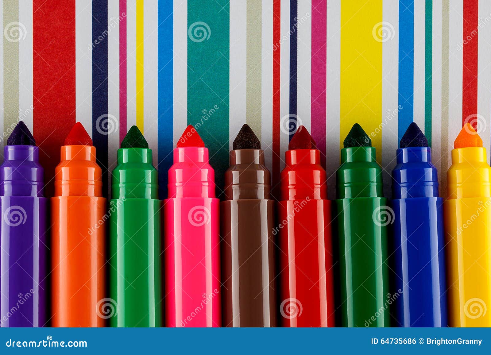 Large felt tip pens stock photo. Image of colors, variety - 64735686