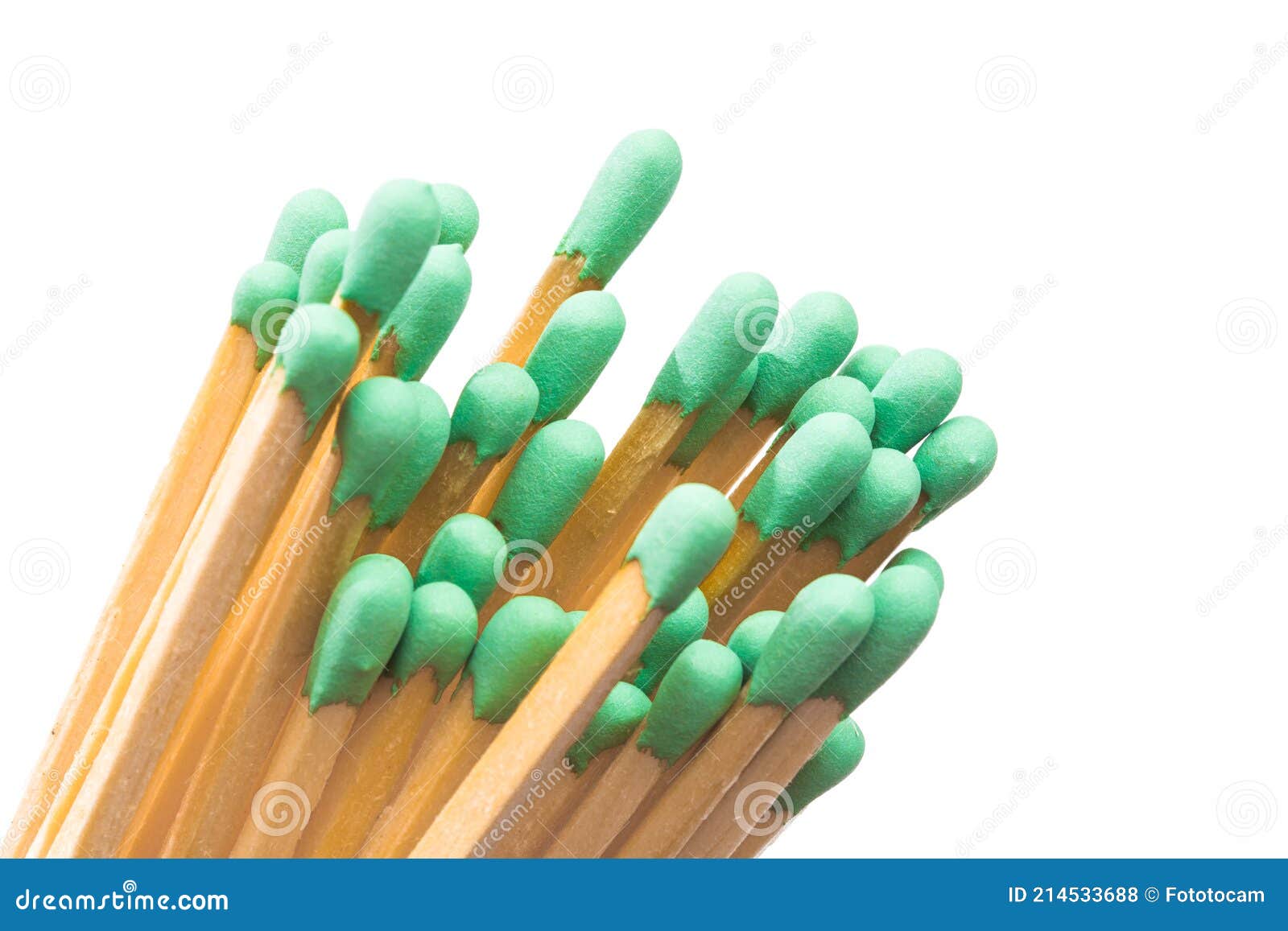 Large Fireplace Matches Isolated on White Background Stock Photo