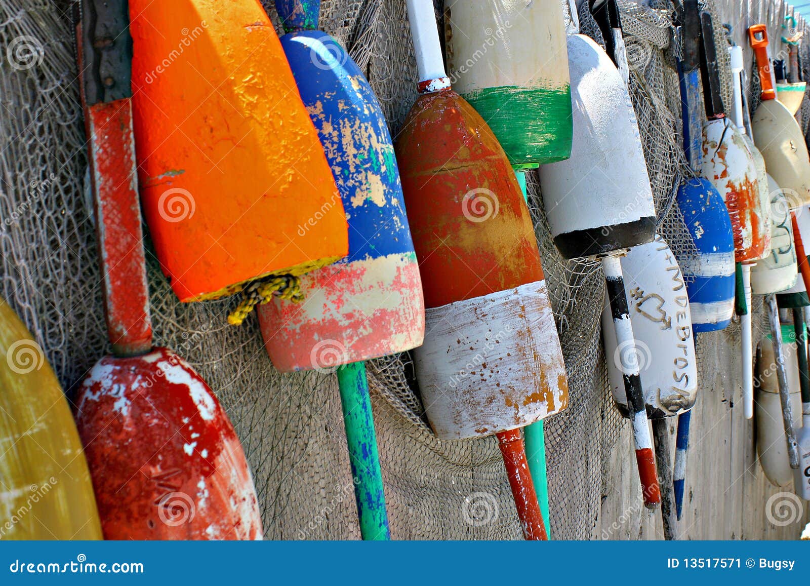 Large fishing bobbers stock image. Image of netting, fishing