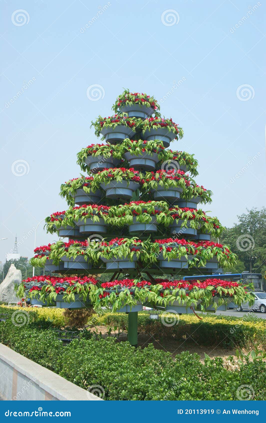 Large flower beds stock image. Image of flower, garden 20113919