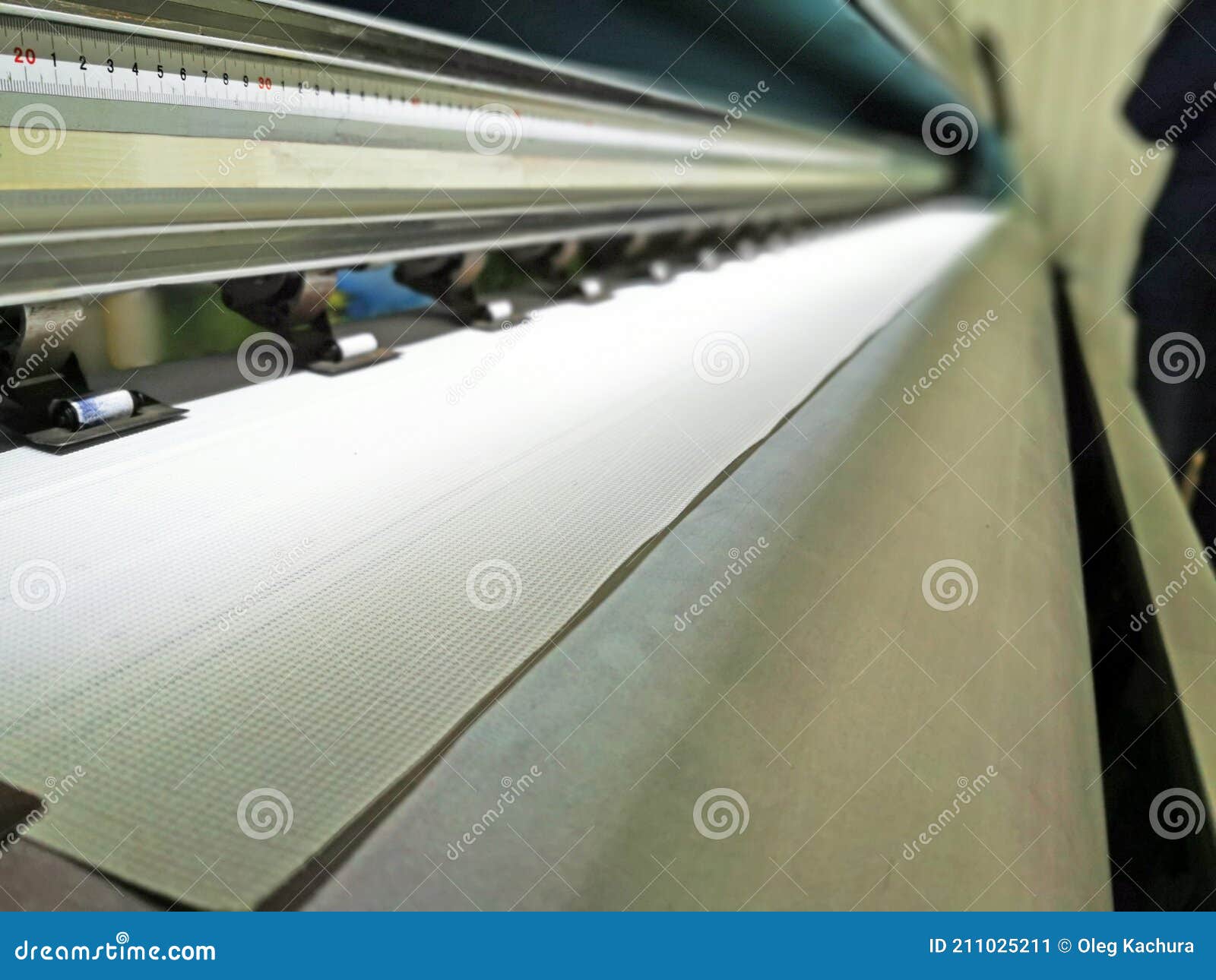 Large Format Paper Roll Inkjet Printer Stock Image Image of plastic