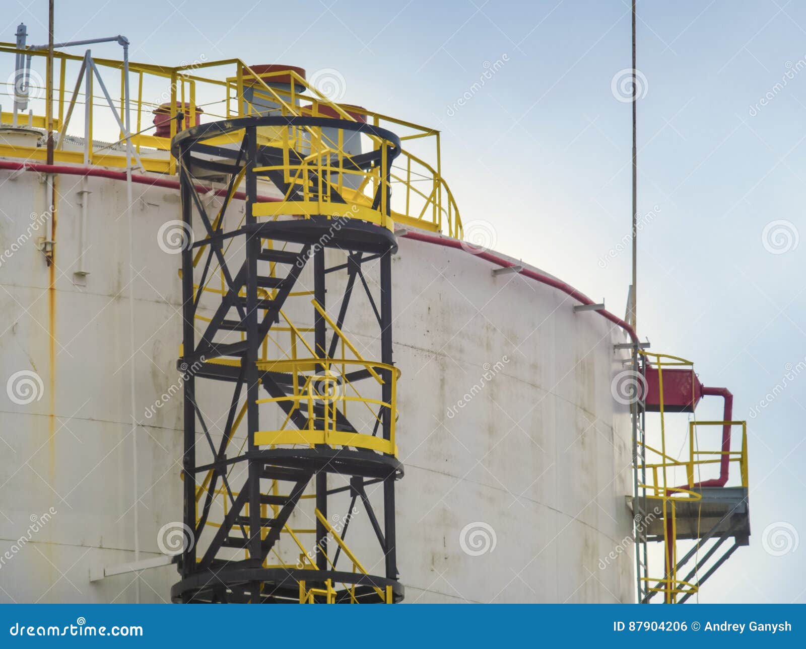 Large Fuel Tank with Ladder Stock Photo Image of farm, large 87904206