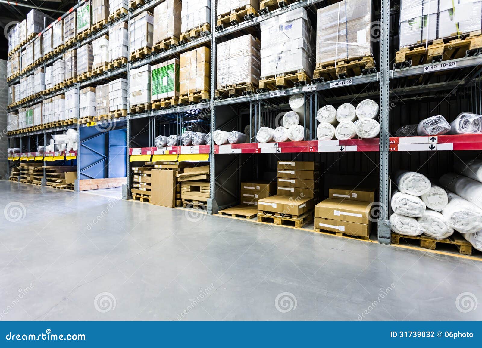Large furniture warehouse stock photo. Image of building 31739032