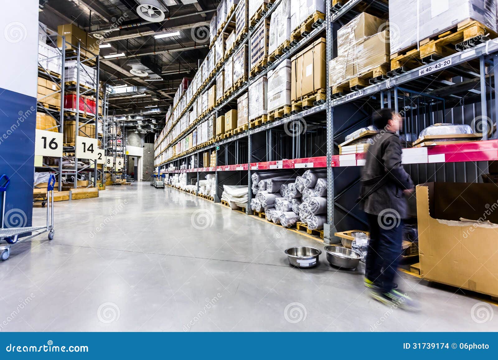 Large furniture warehouse stock photo. Image of distribution 31739174