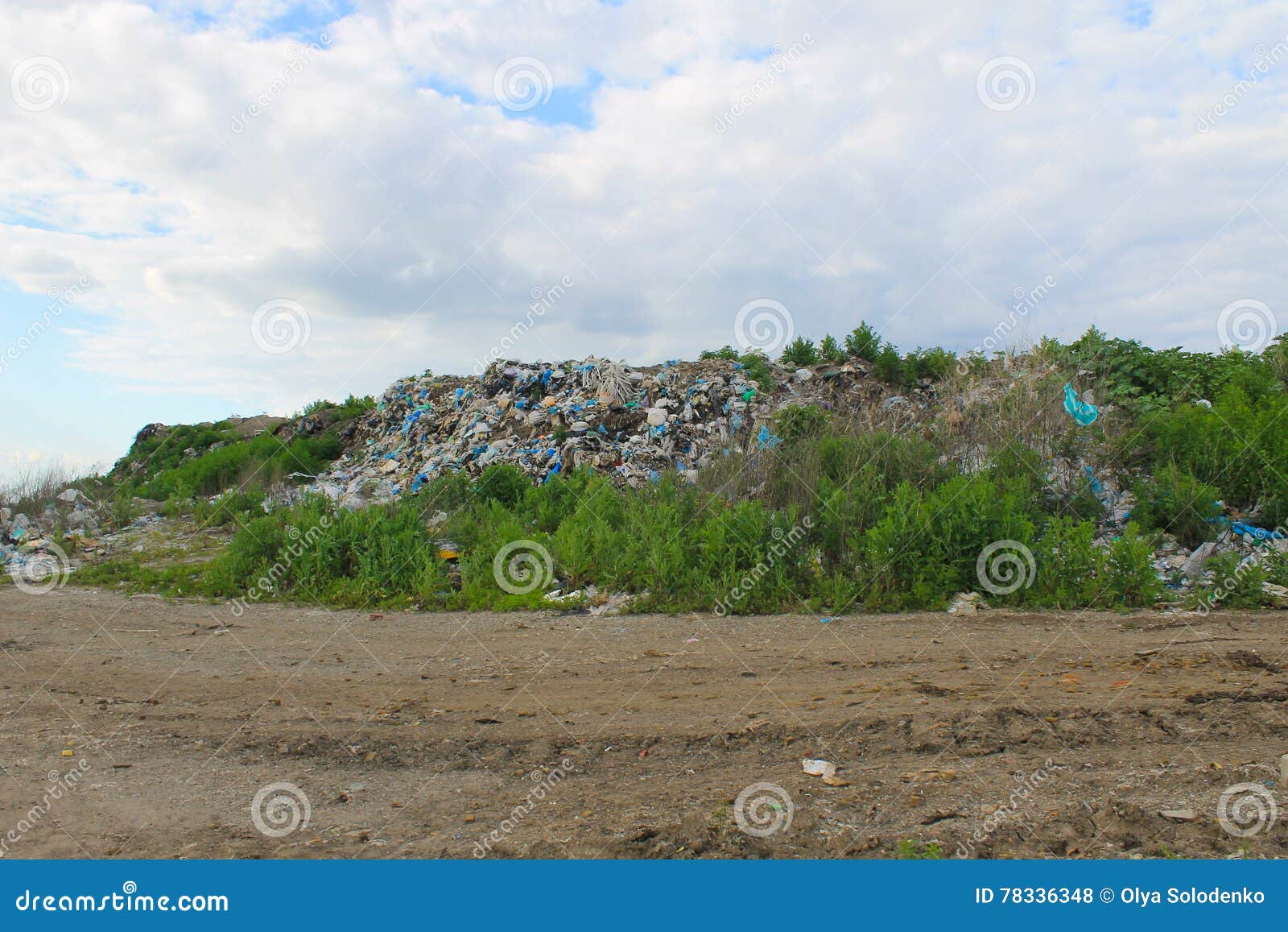 Large Garbage Dump Outside of City Stock Photo Image of environment