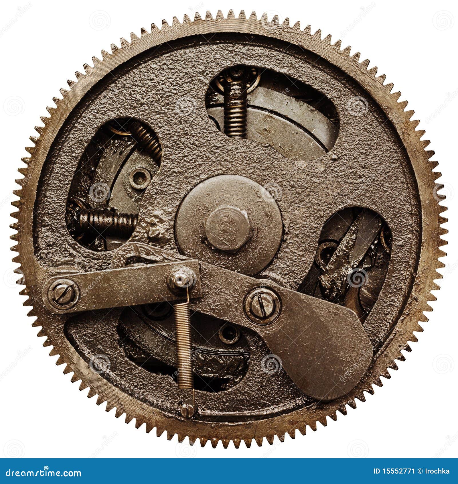 Large gear stock image. Image of disc, machinery, brake 15552771