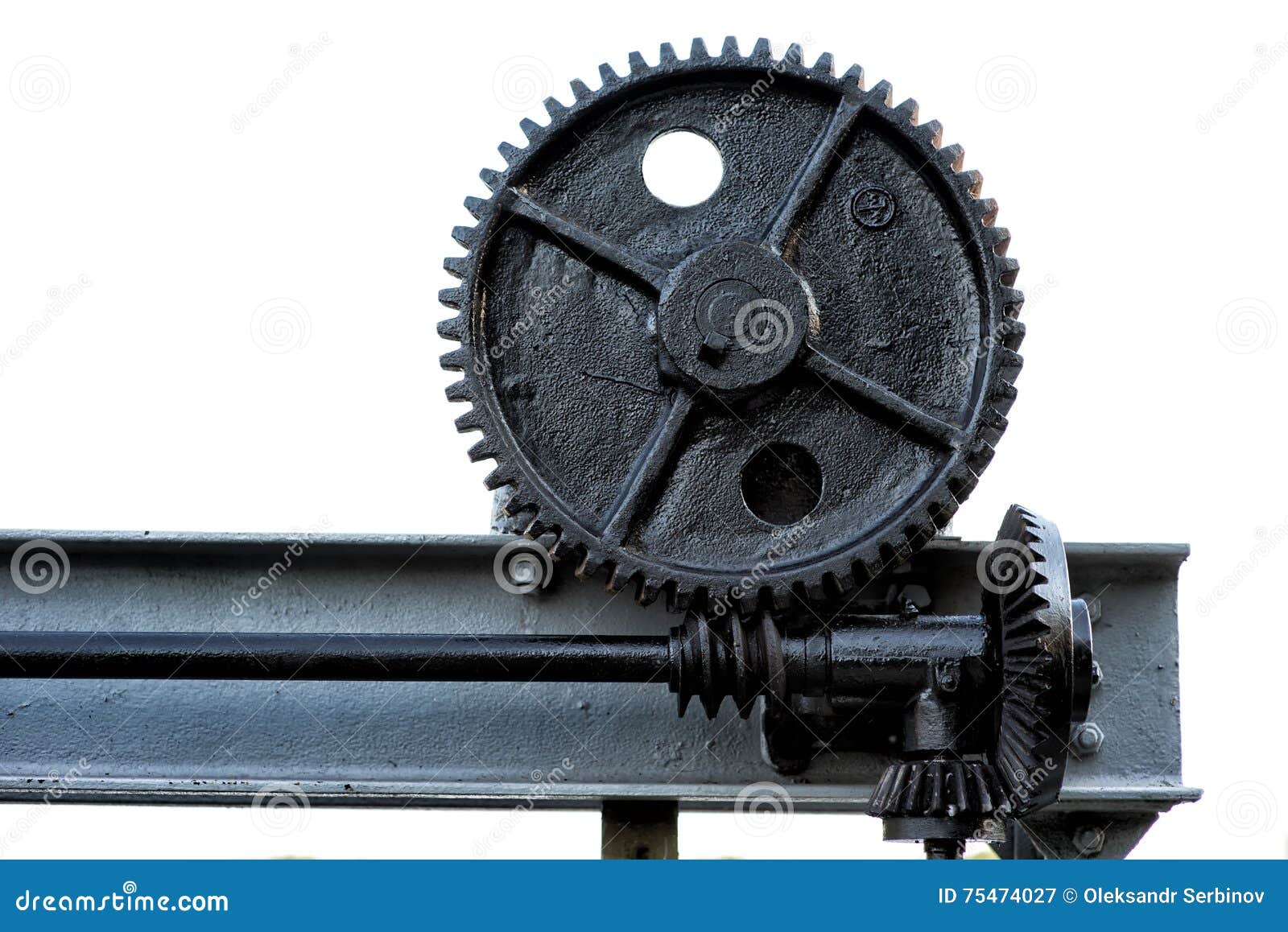Large Gears from Motion System Stock Image Image of isolated, digital