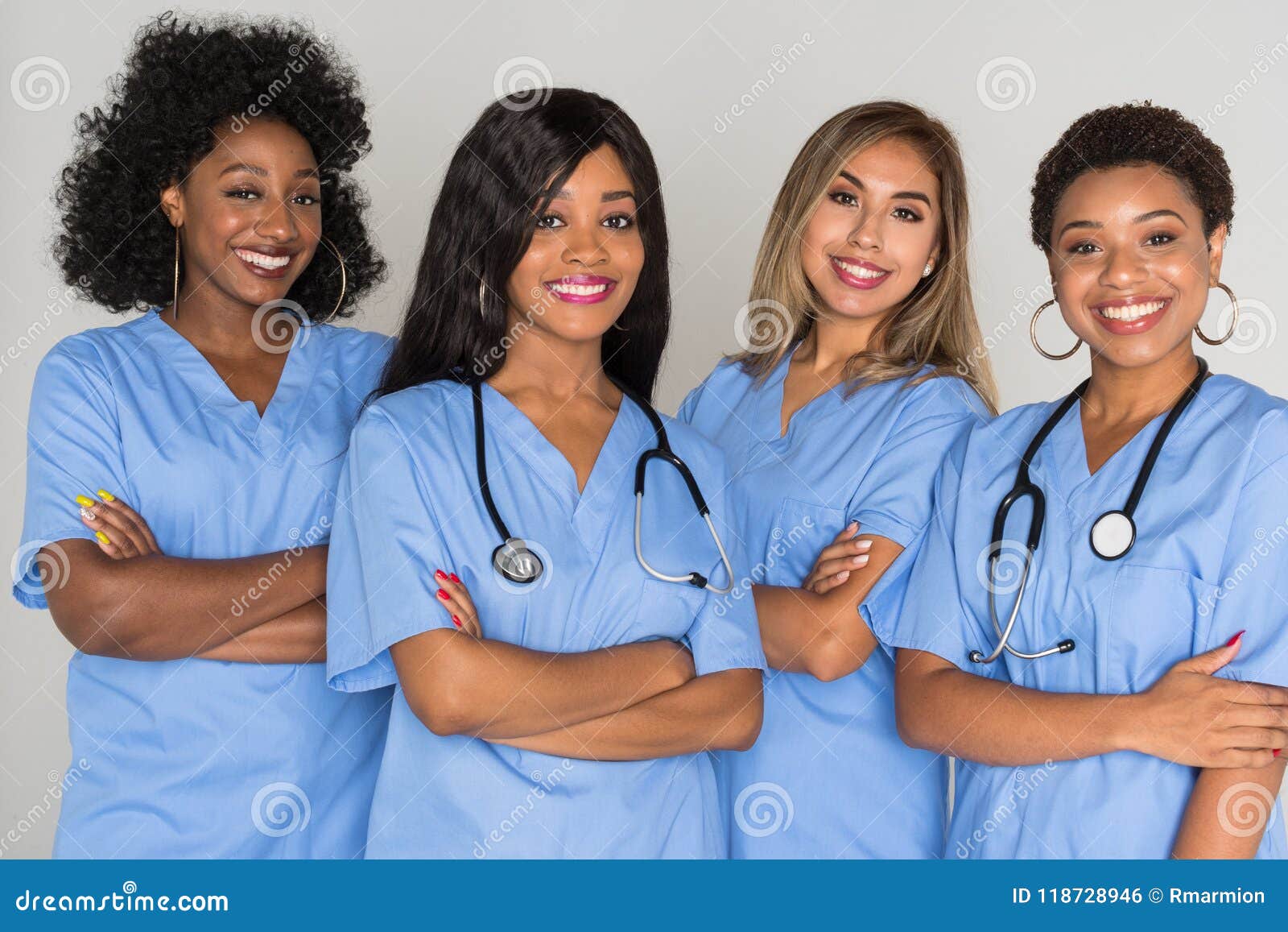 Group of Nurses stock photo Image of women minority 118728946