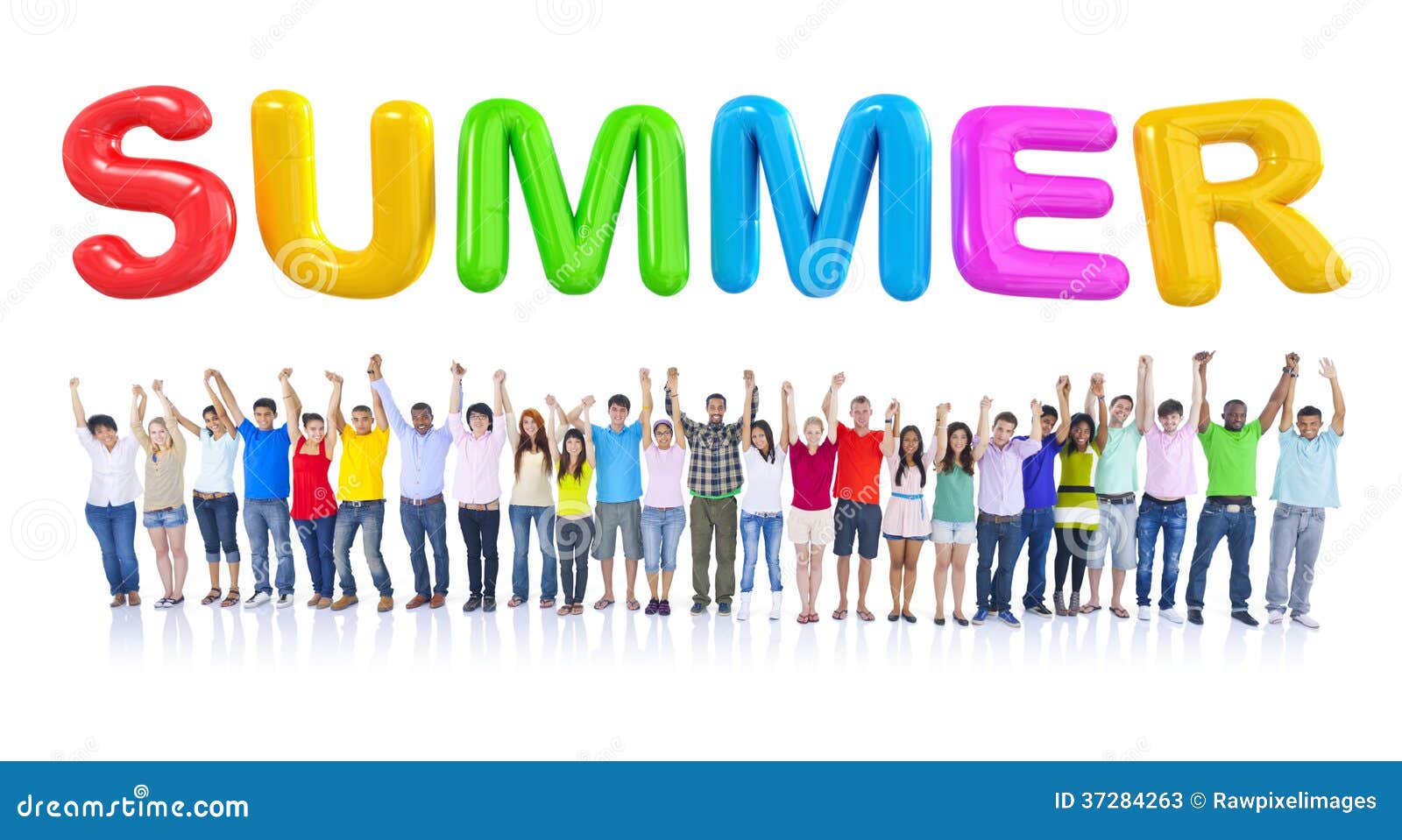 Large Group Of People Celebrating Stock Image - Image of adult, descent