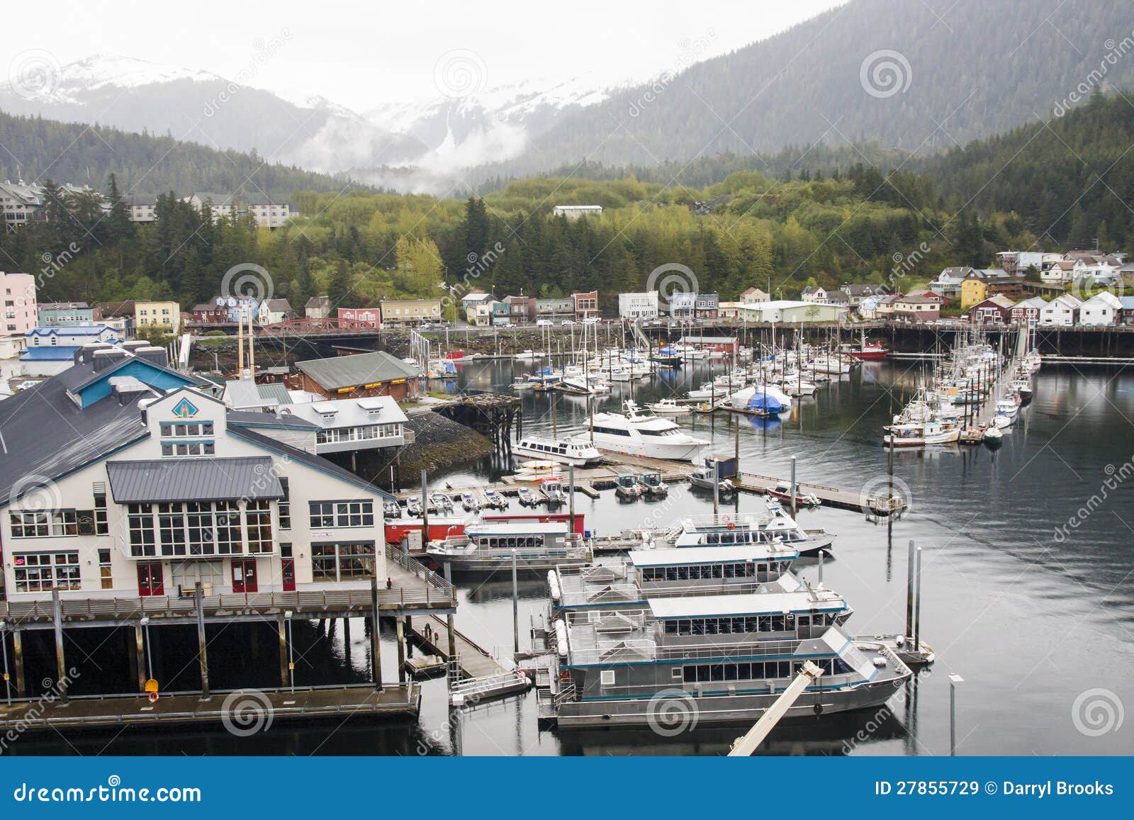 Large Harbor in Alaska stock image. Image of ocean, cruise 27855729