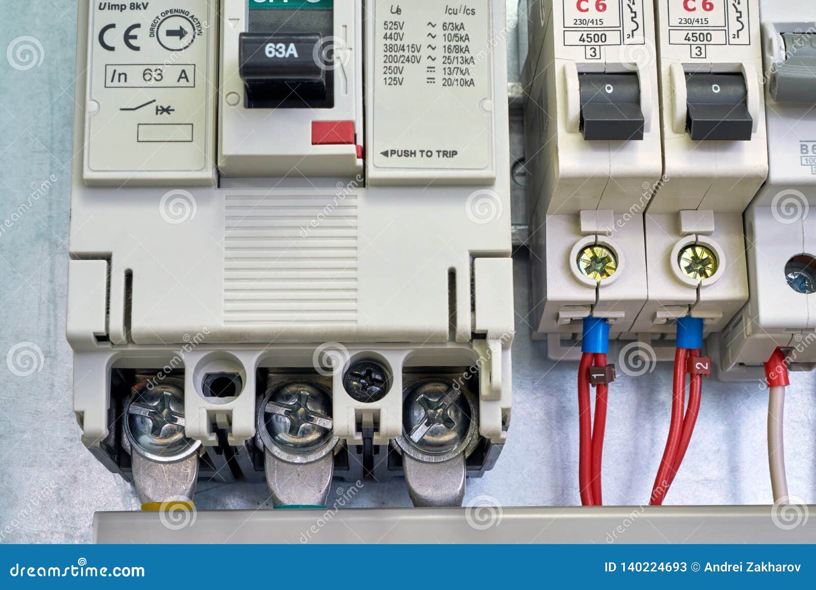 Large Industrial Circuit Breaker and Modular Electrical Circuit