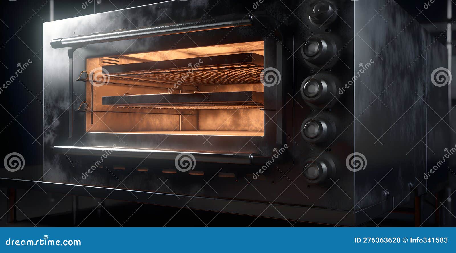 A Large Industrial Oven for Baking Products Hyperrealist Two Created