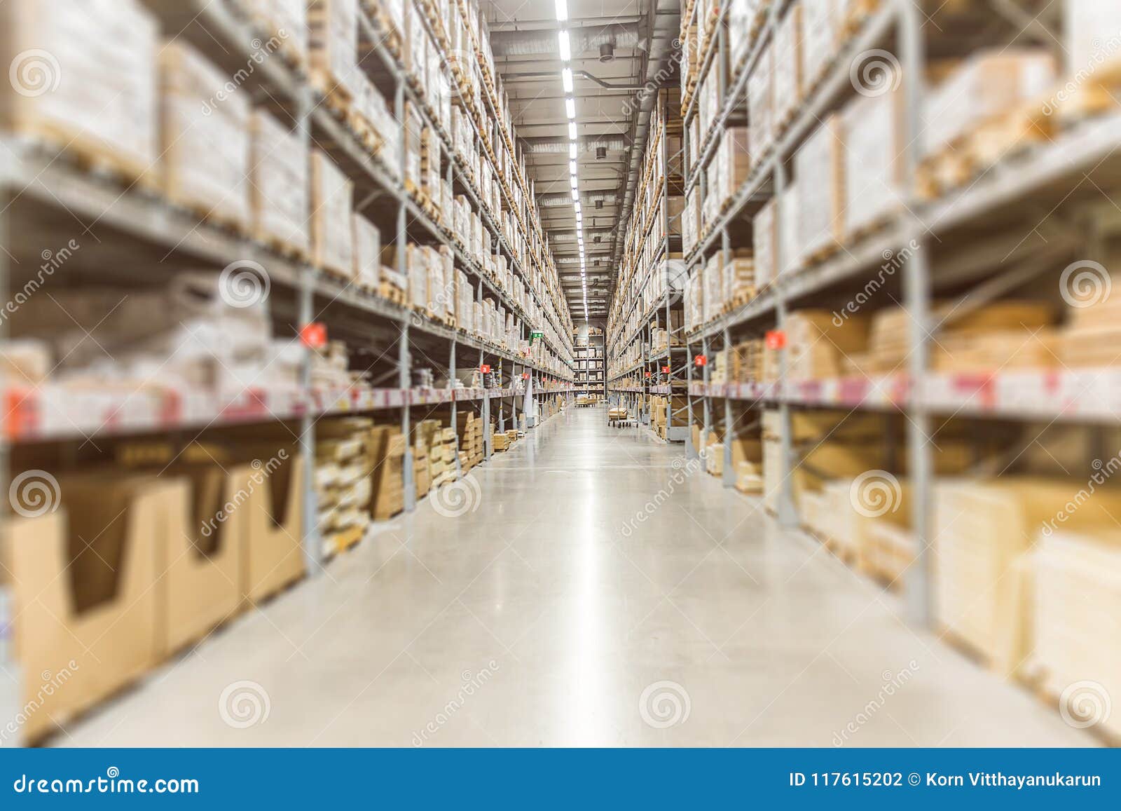 large inventory. warehouse goods stock for logistic shipping
