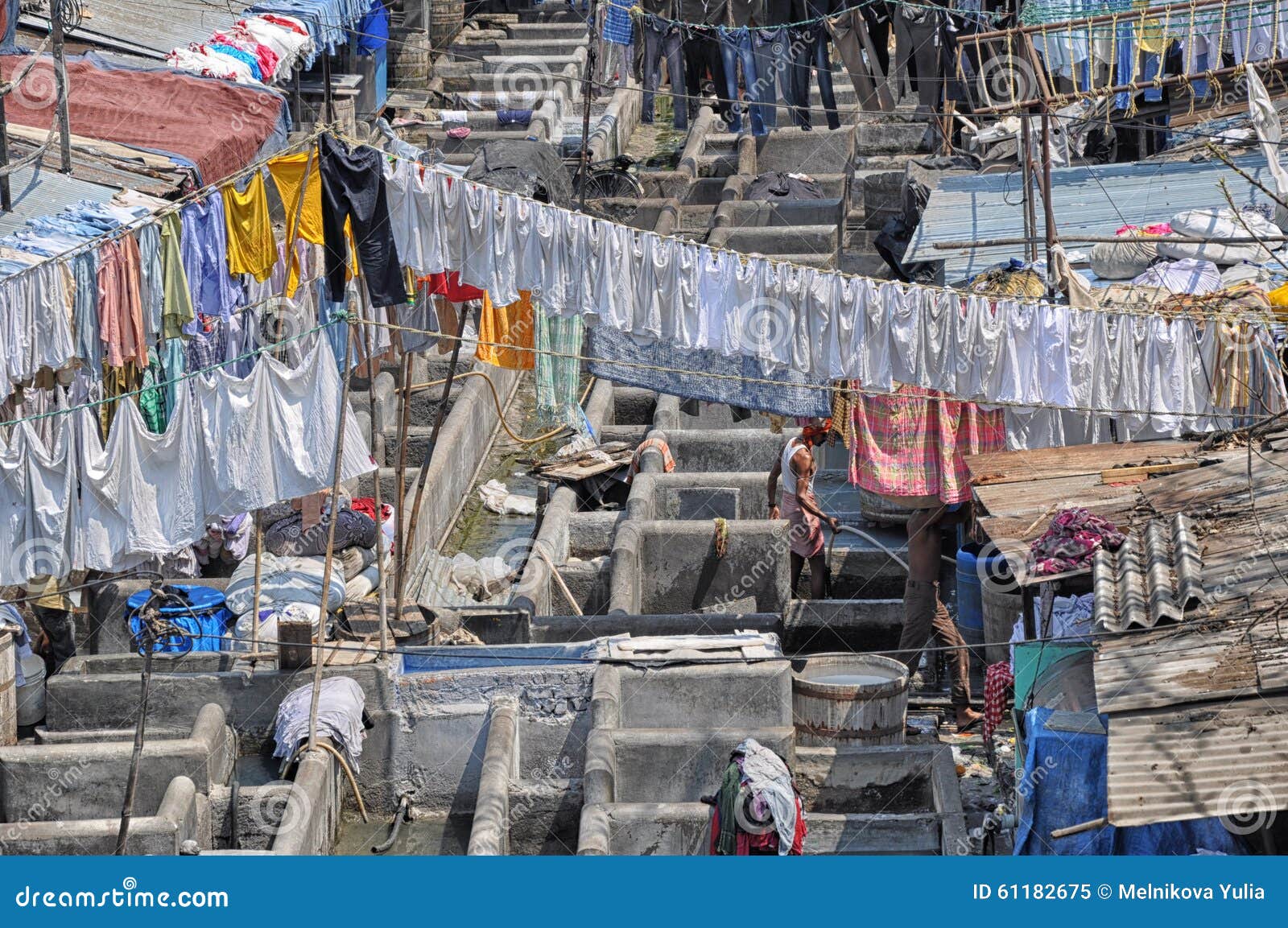 Large laundry Mumbai editorial image. Image of blue, large 61182675