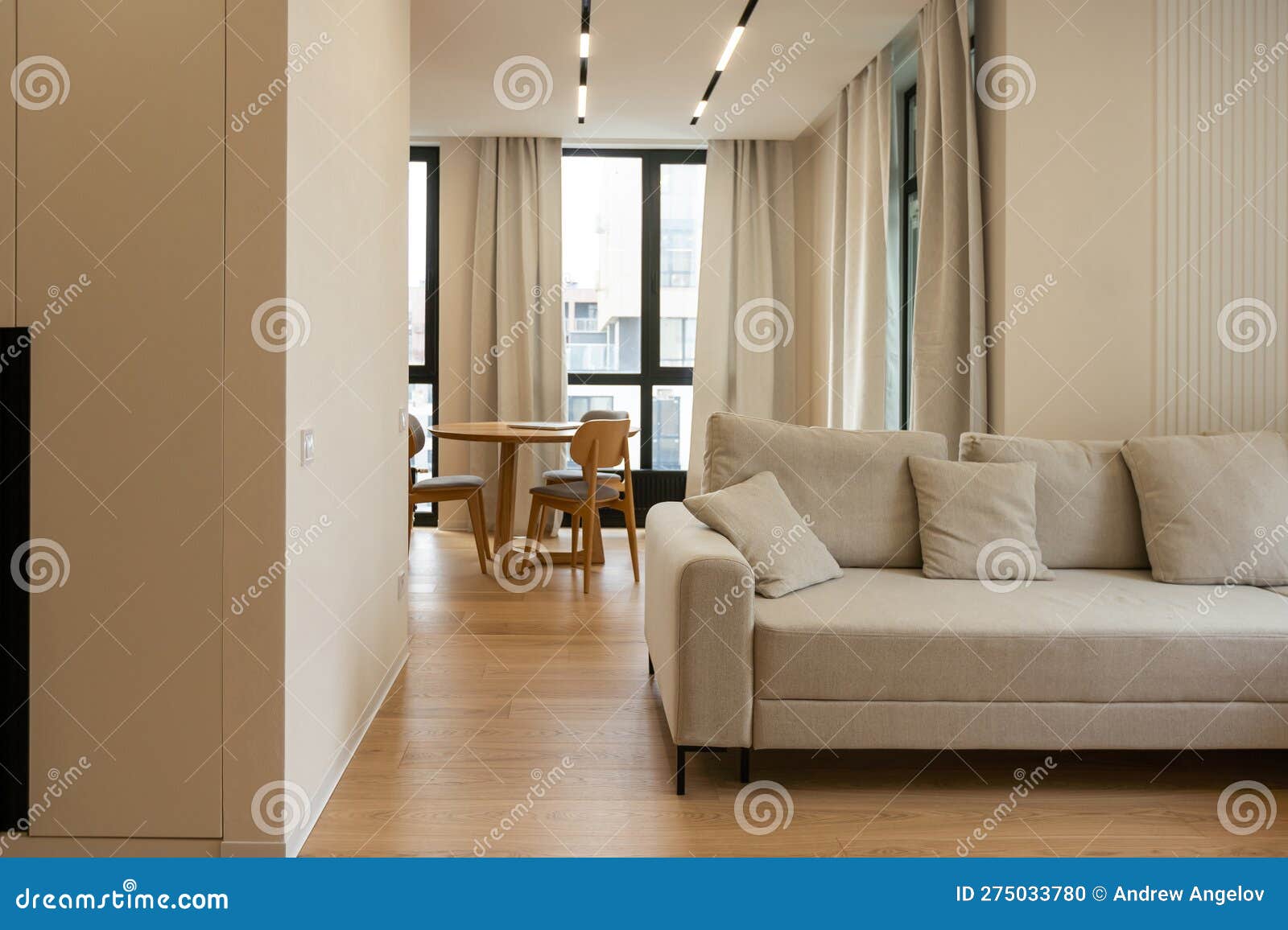 Large Living Room with Sofa Stock Photo Image of beautiful, flooring