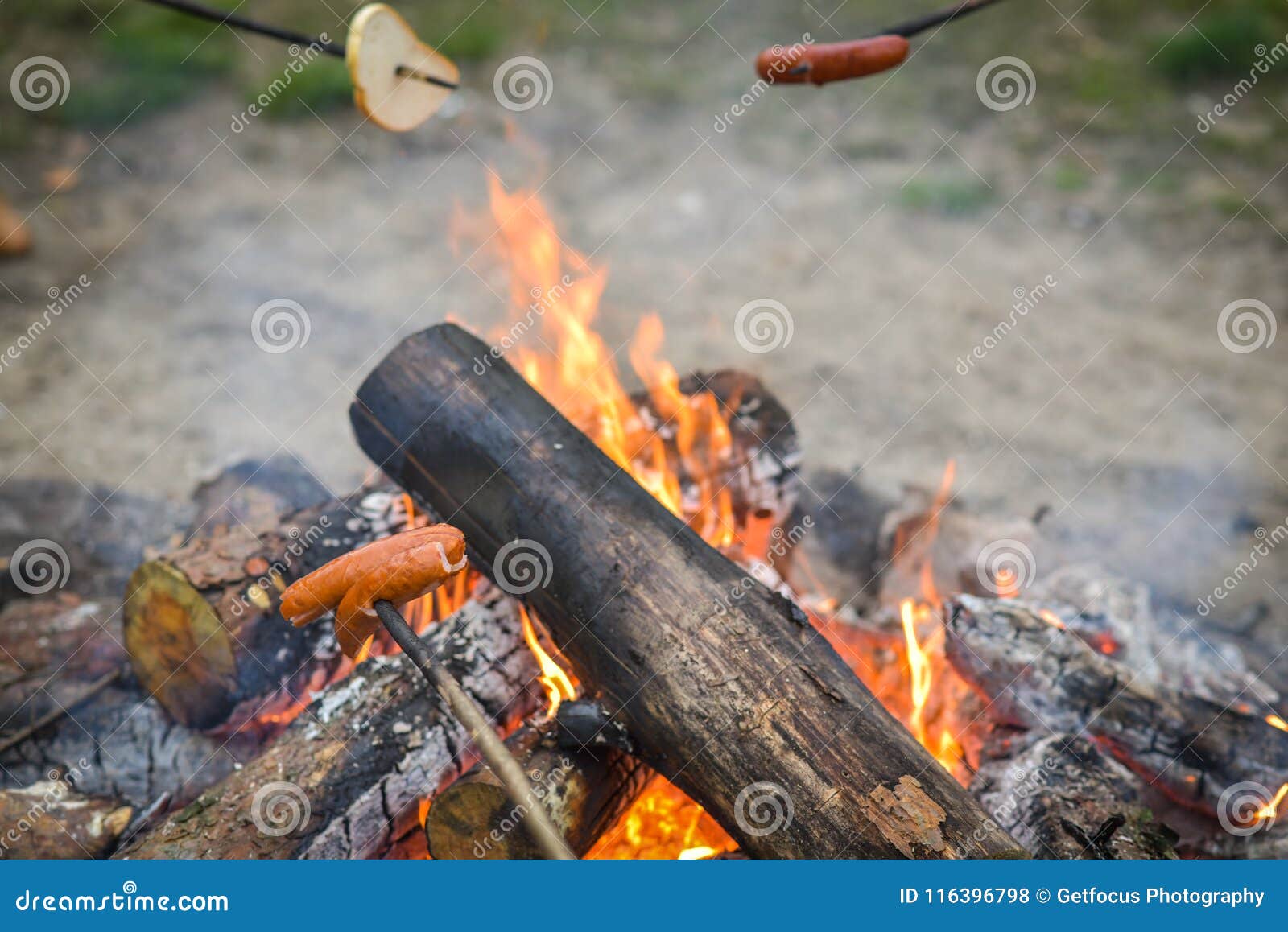 Log on the Fire stock photo. Image of detail, burning - 116396798