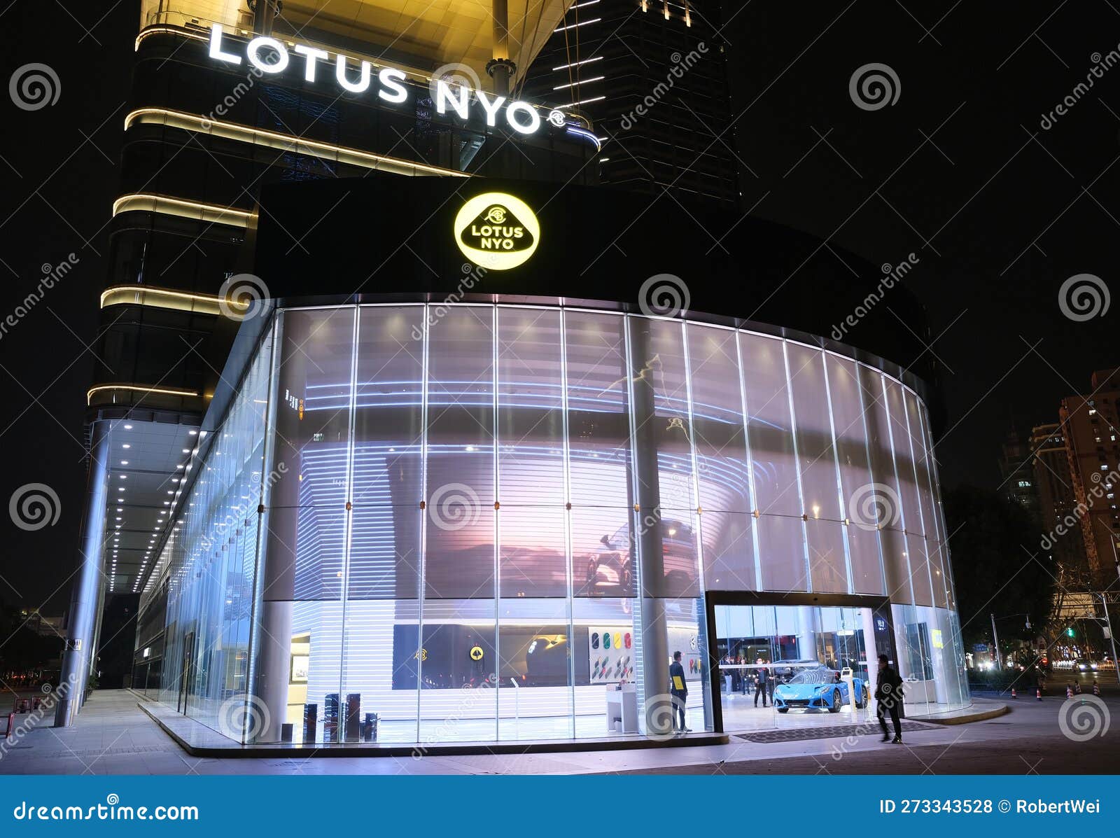 Large Lotus NYO Car Flagship Store Editorial Stock Photo Image of