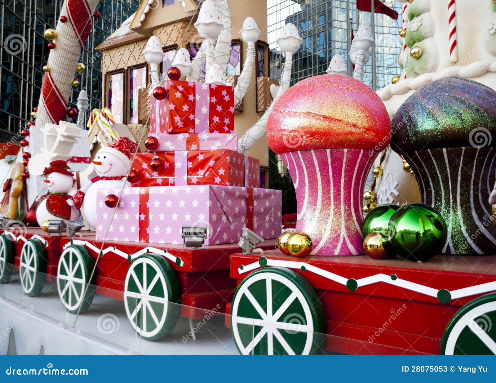 Large Luxury Christmas Decoration Stock Image Image of gifts, santa