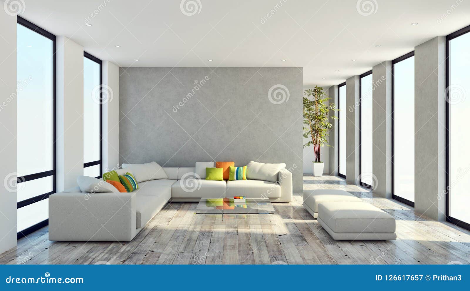 large luxury modern bright interiors apartment living room 3d re