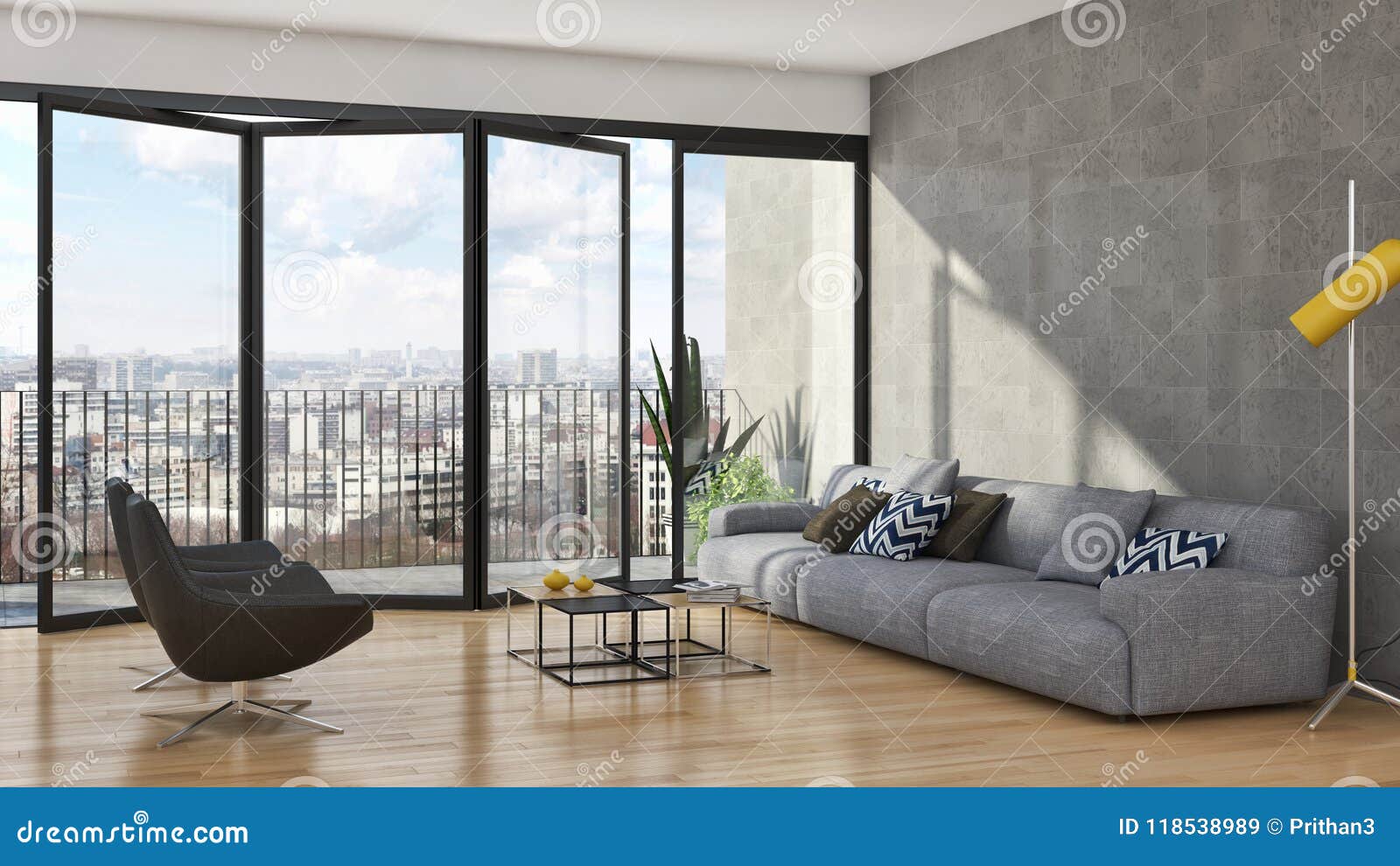 large luxury modern bright interiors apartment living room illus