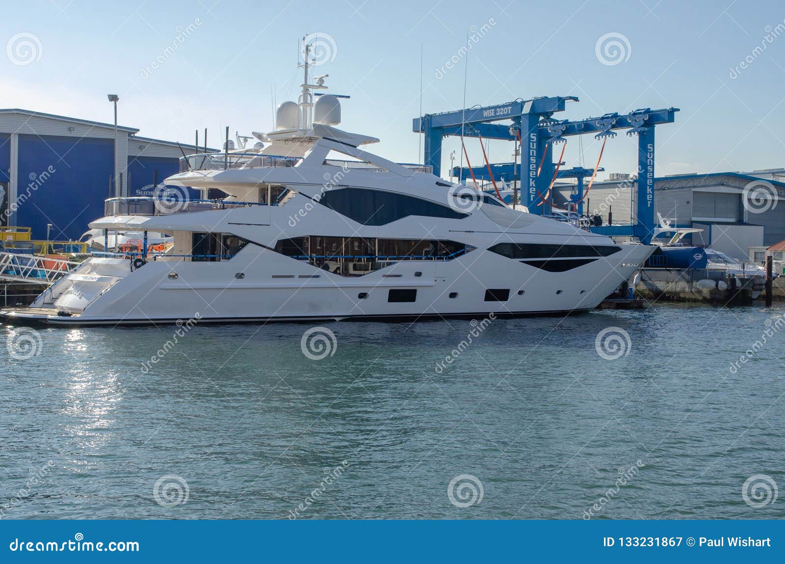 yacht in dock