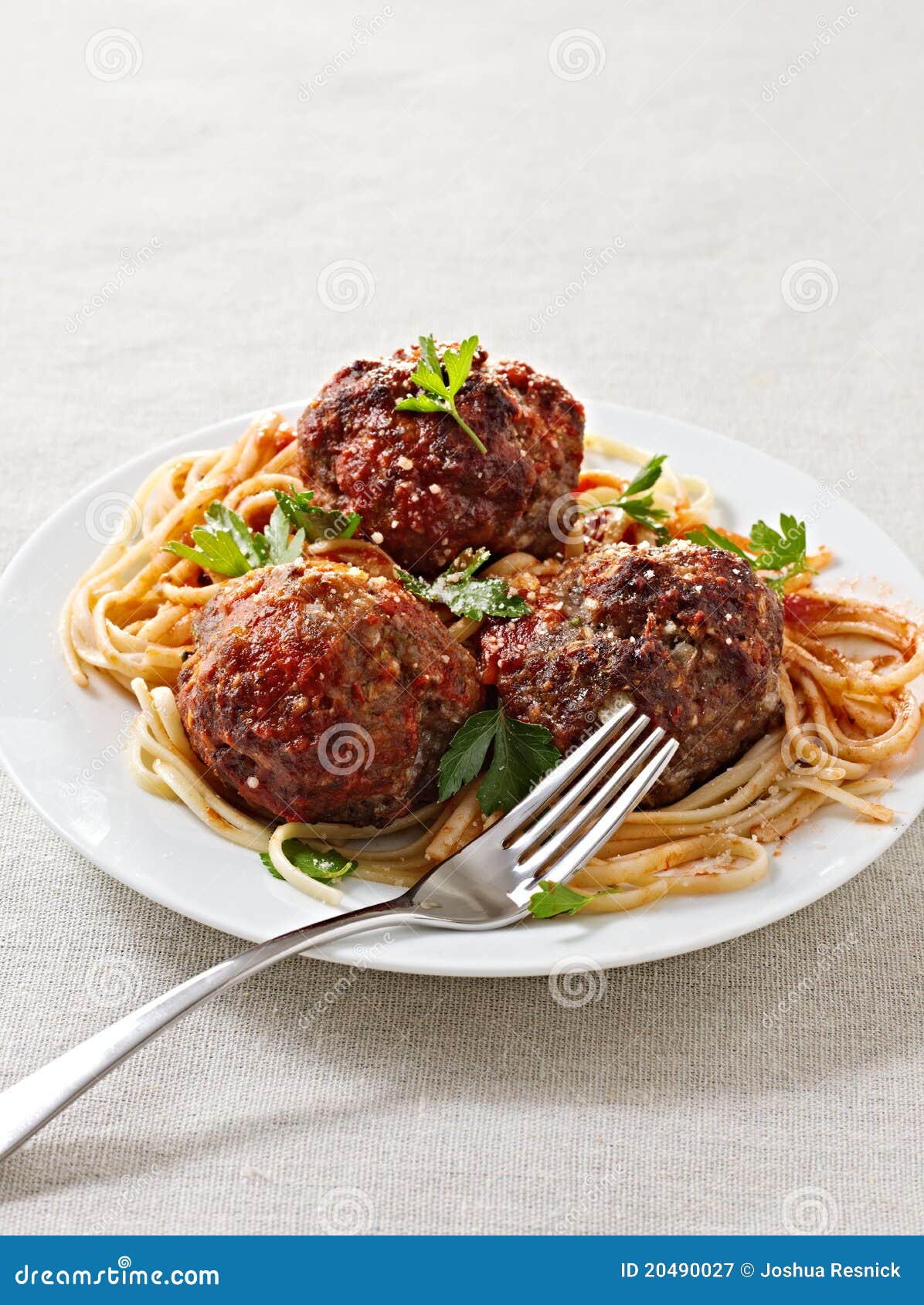 Large Meatballs with Spaghetti Stock Image Image of noodles, life