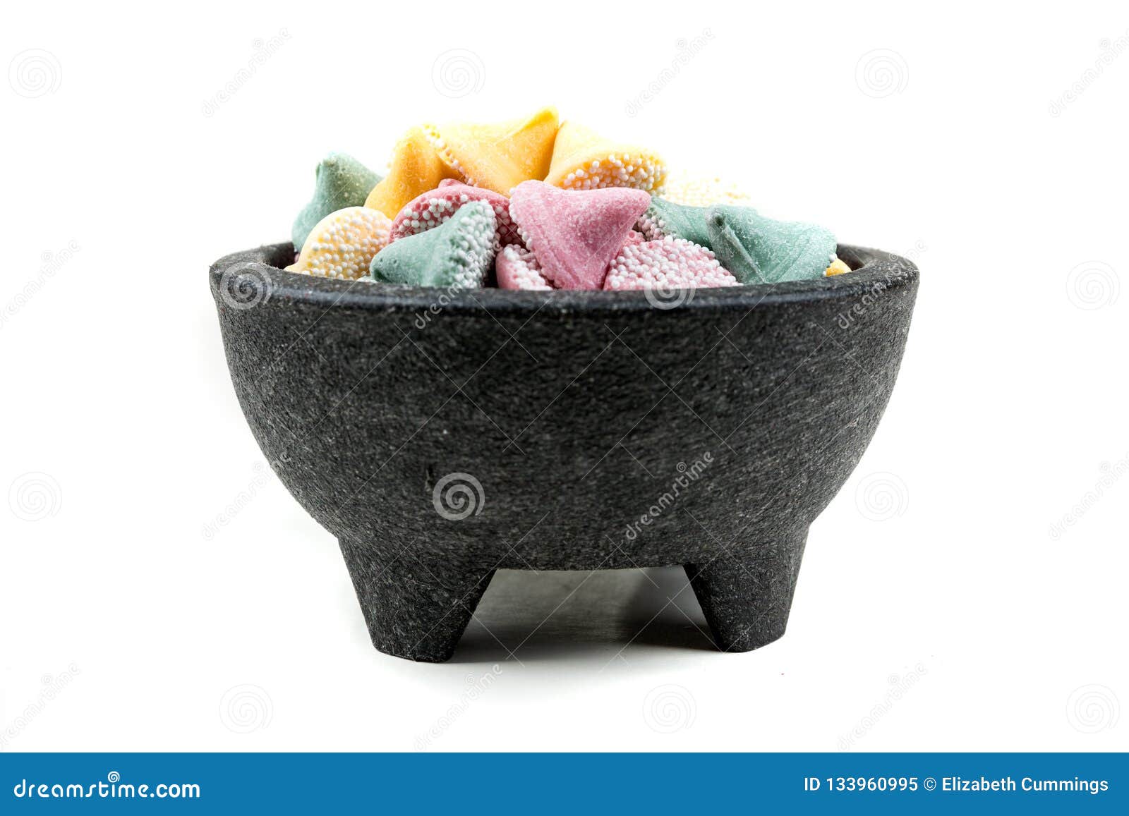 Large Multicolored Drops with Sugar Ball Coated Candy Stock Image