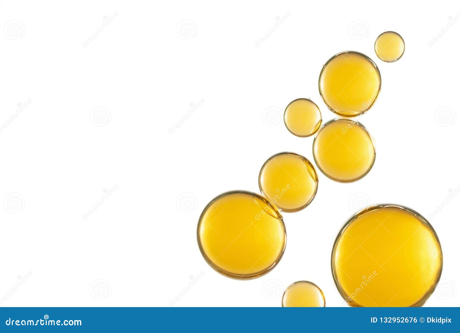 Orange Bubbles Over a White Surface Stock Photo Image of drink