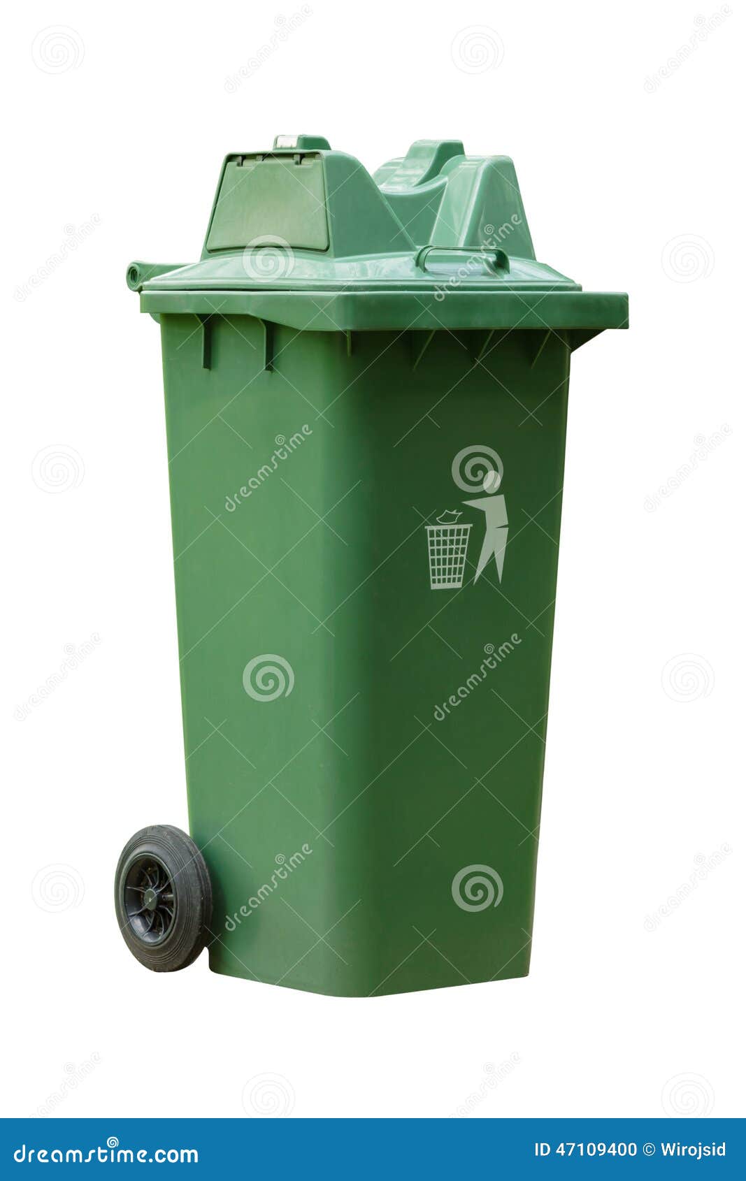 Large Outdoor Green Garbage Bin Stock Photo Image of dispose, large