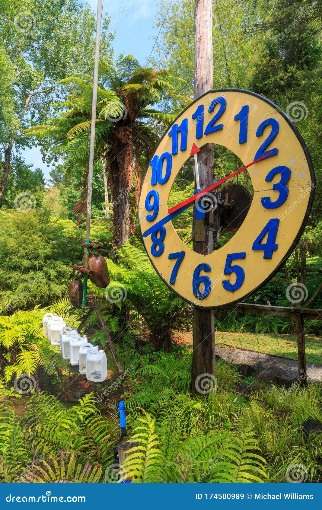 Hævde Encommium specificere Large Outdoor Water-driven Pendulum Clock Editorial Stock Image - Image of  driven, nature: 174500989