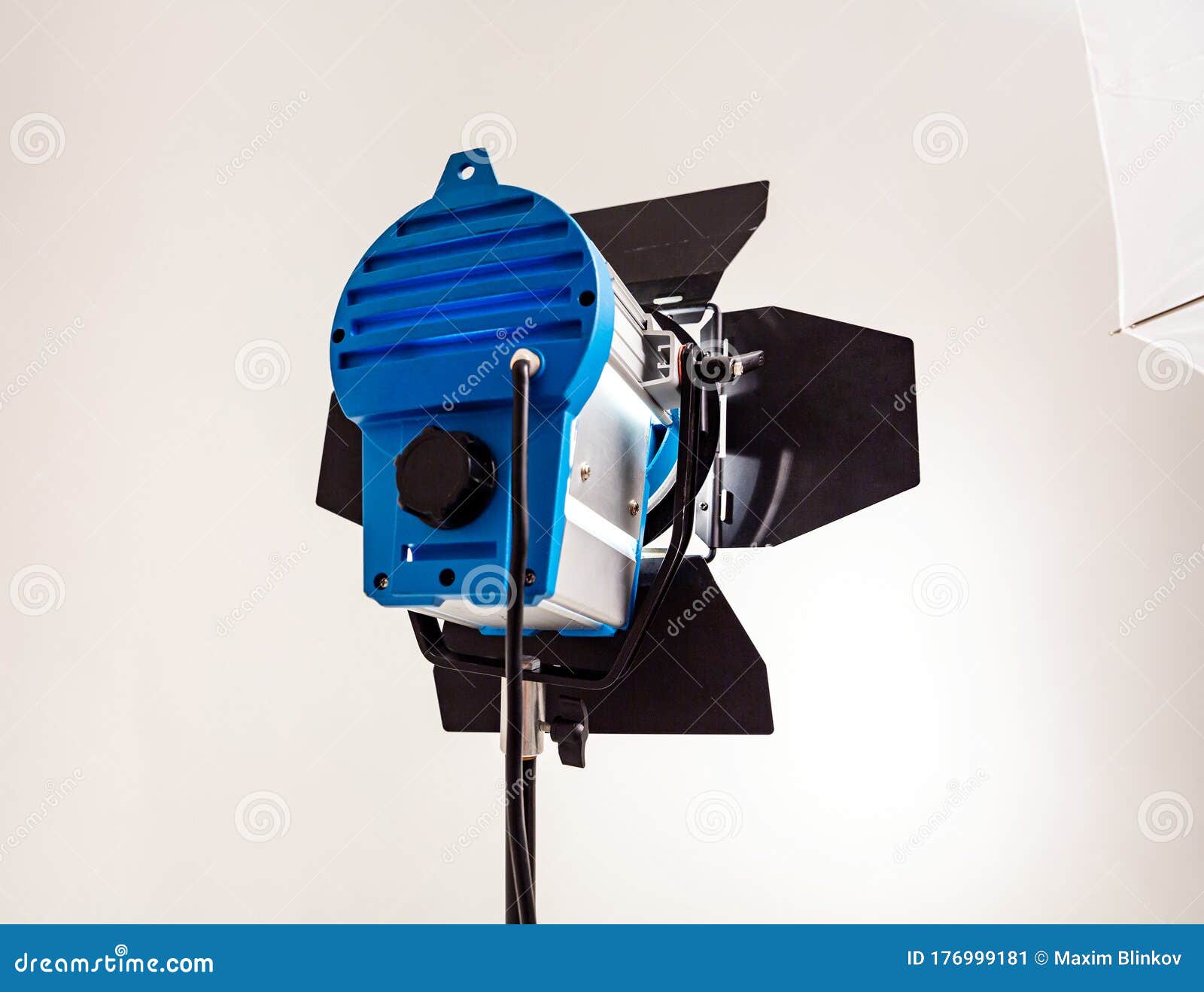 Large Photo Studio with Lighting Equipment Stock Image Image of