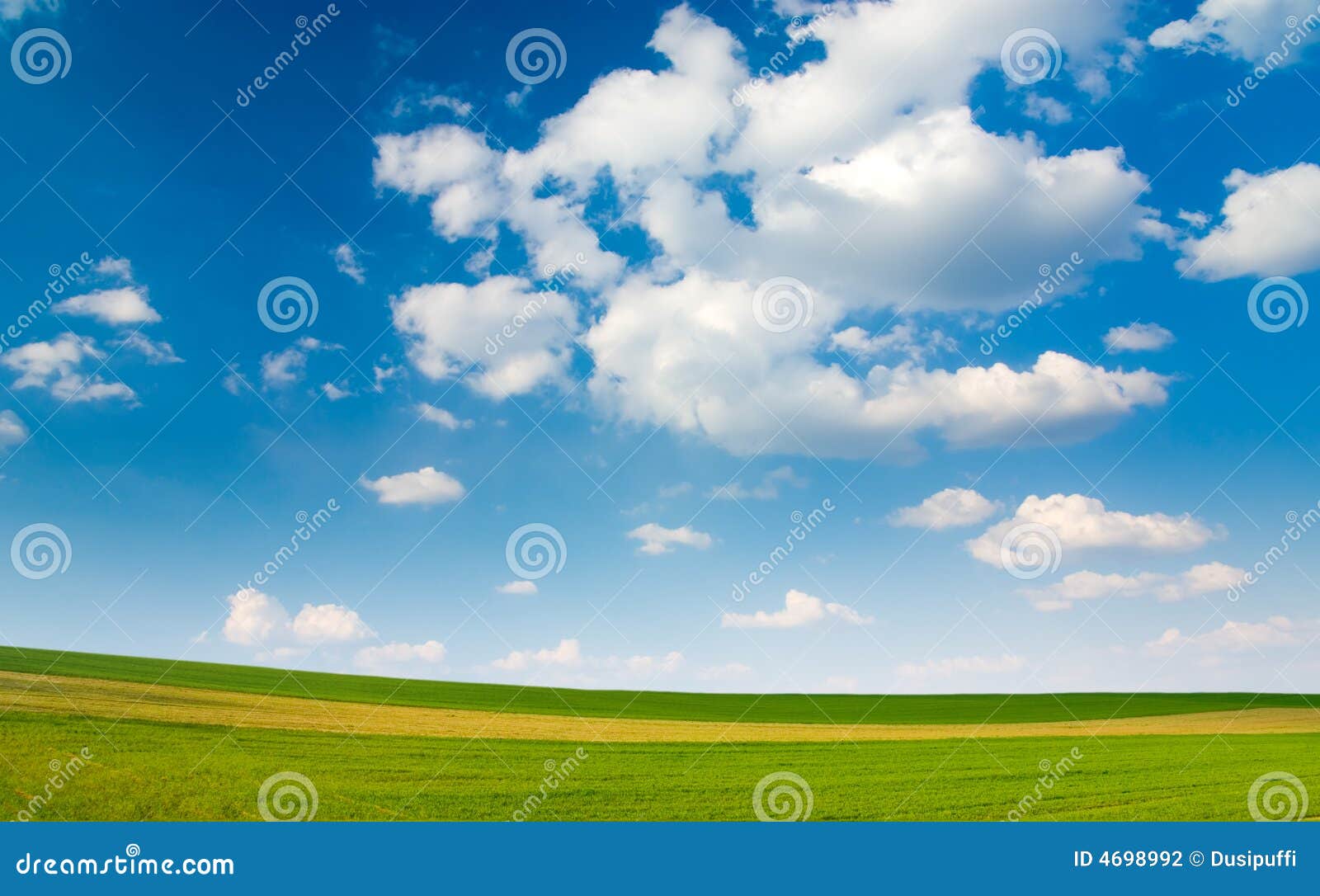 Hill stock image. Image of field, blue, freshness, cloudscape - 13264359