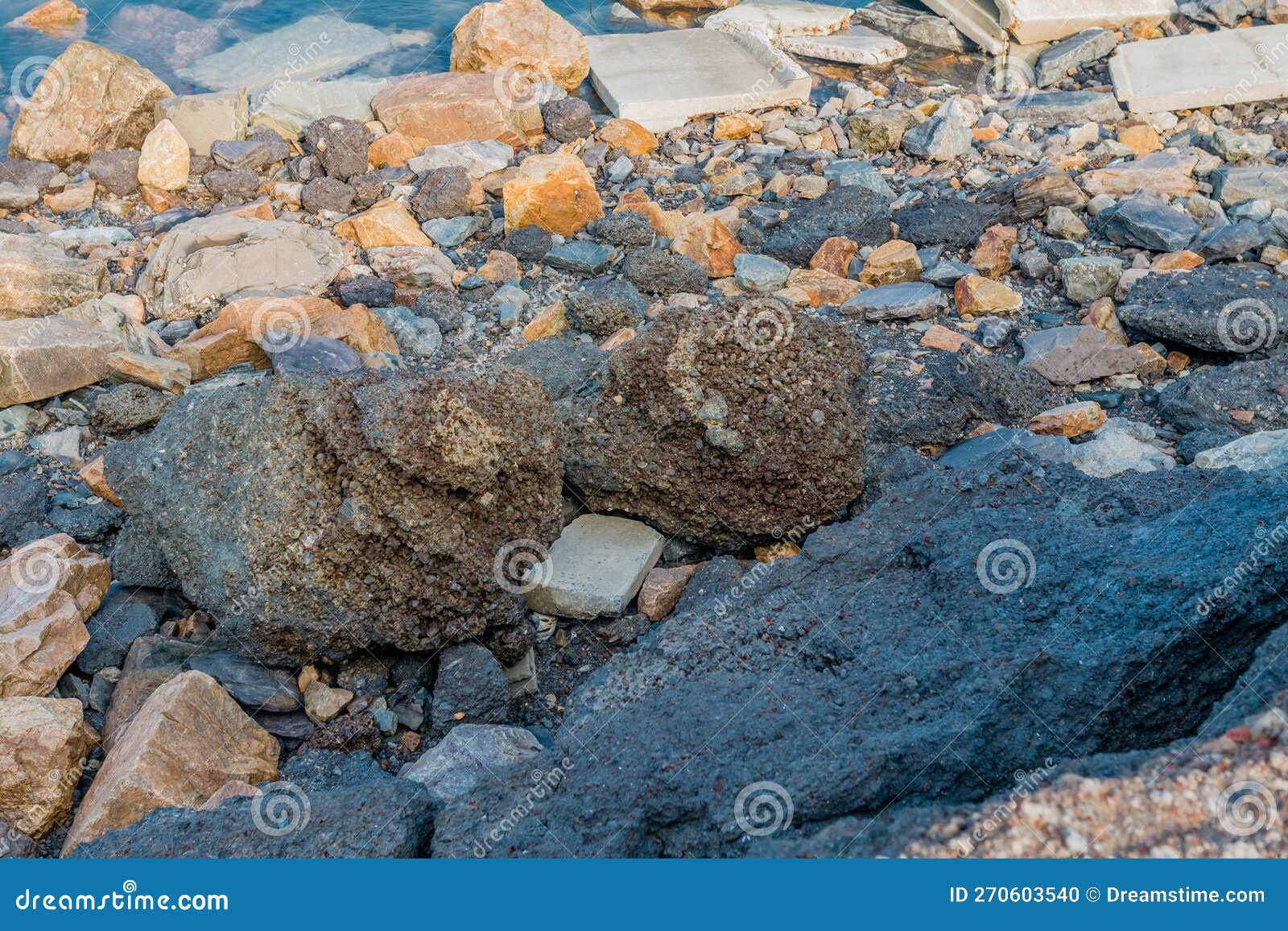 Large Pieces Of Stone Clay At The Bottom Of A Mining Quarry Of Minerals