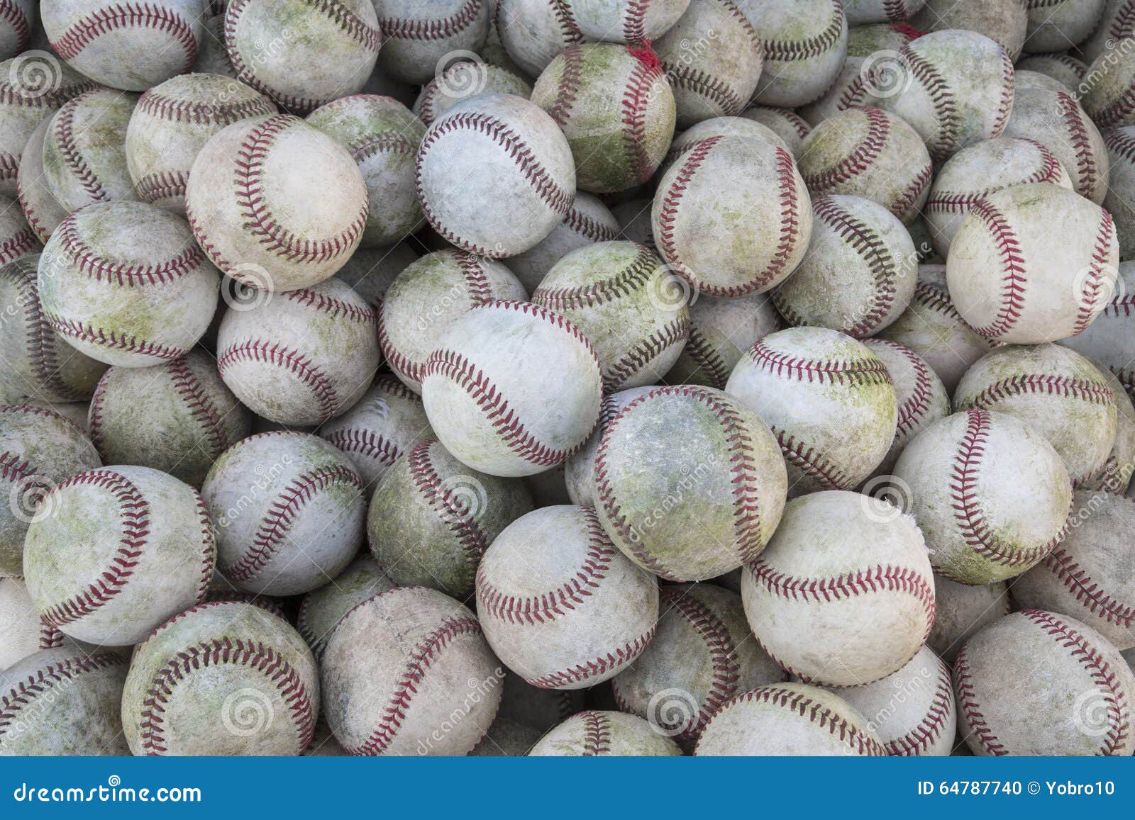 A Large Pile or Group of Baseballs Stock Photo Image of aged, sport 64787740