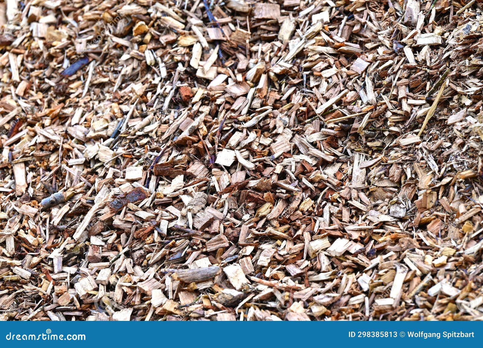 Large pile of wood chips stock image. Image of energy 298385813