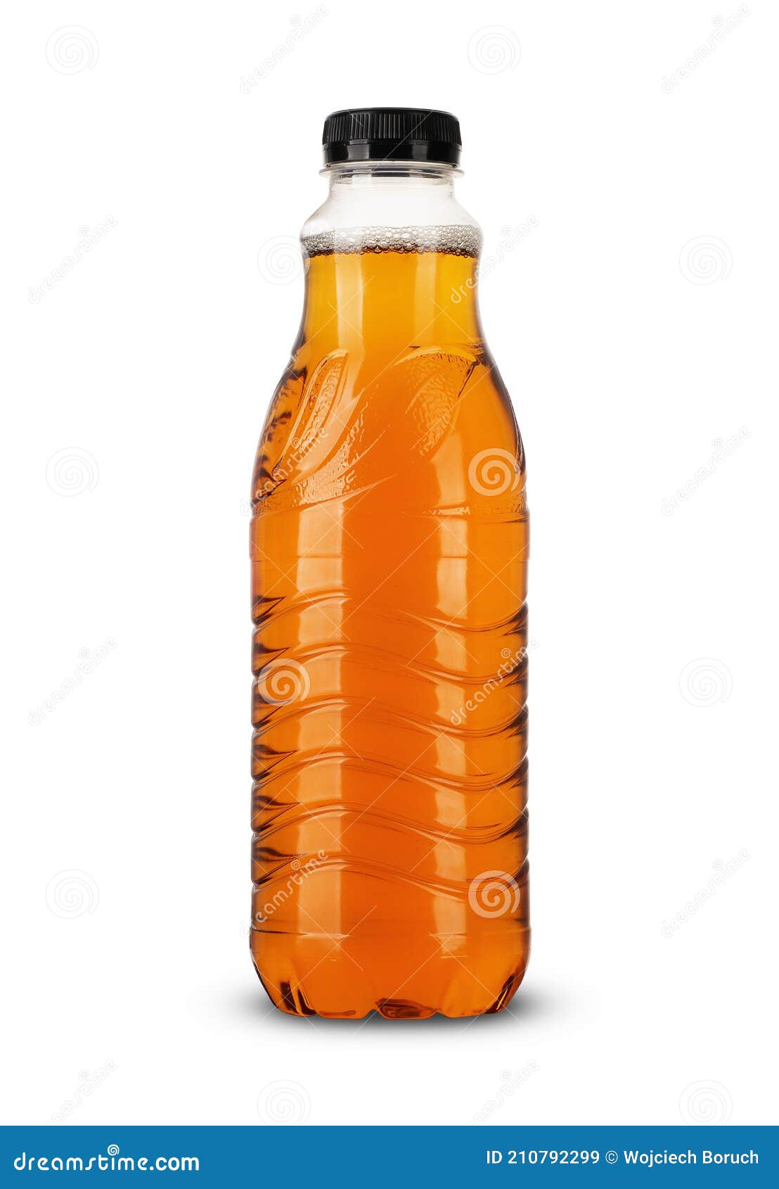 Large Plastic Bottle with Apple Juice Stock Image Image of shadow