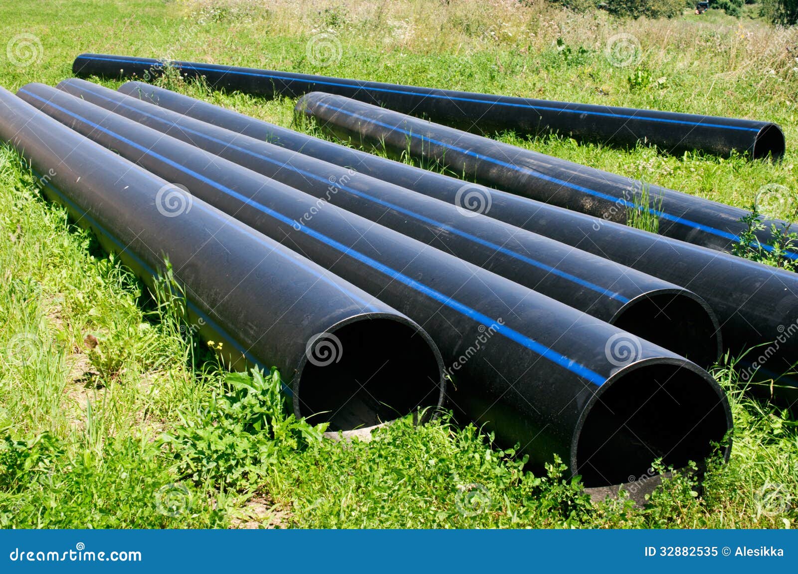Large plastic pipes stock image. Image of circle, rubber 32882535