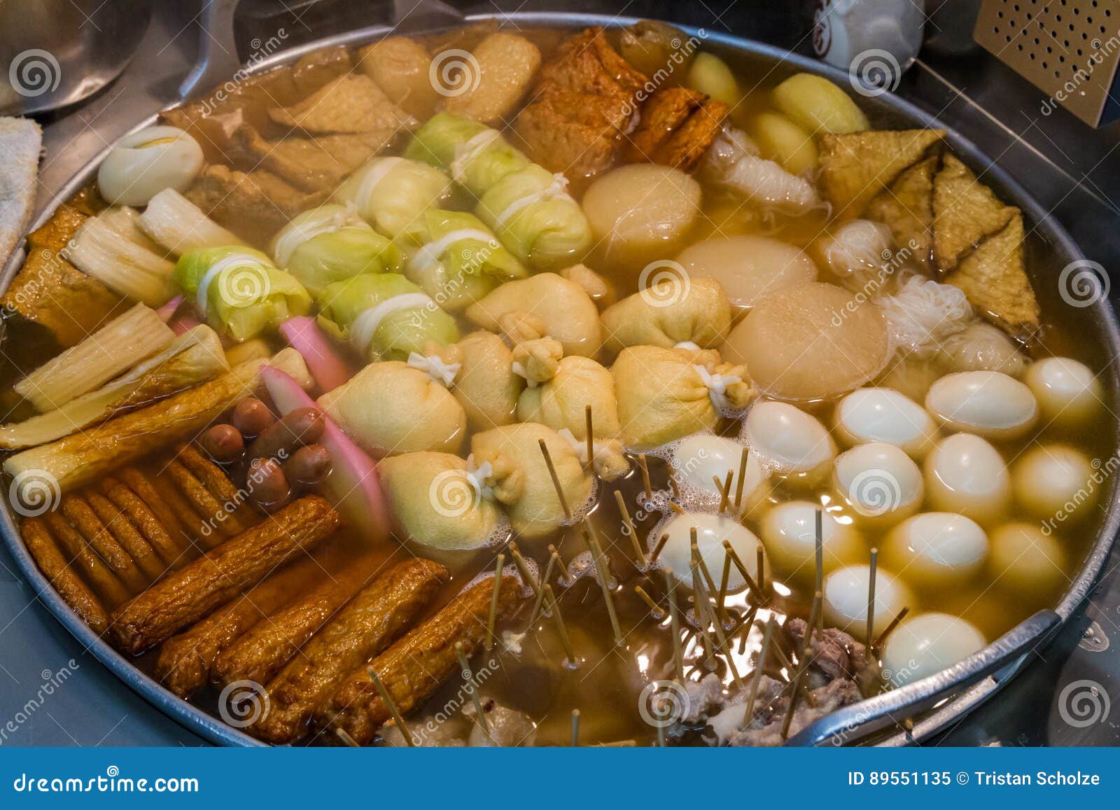 Large Pot of Oden, a Japanese Winter Dish Stock Image - Image of