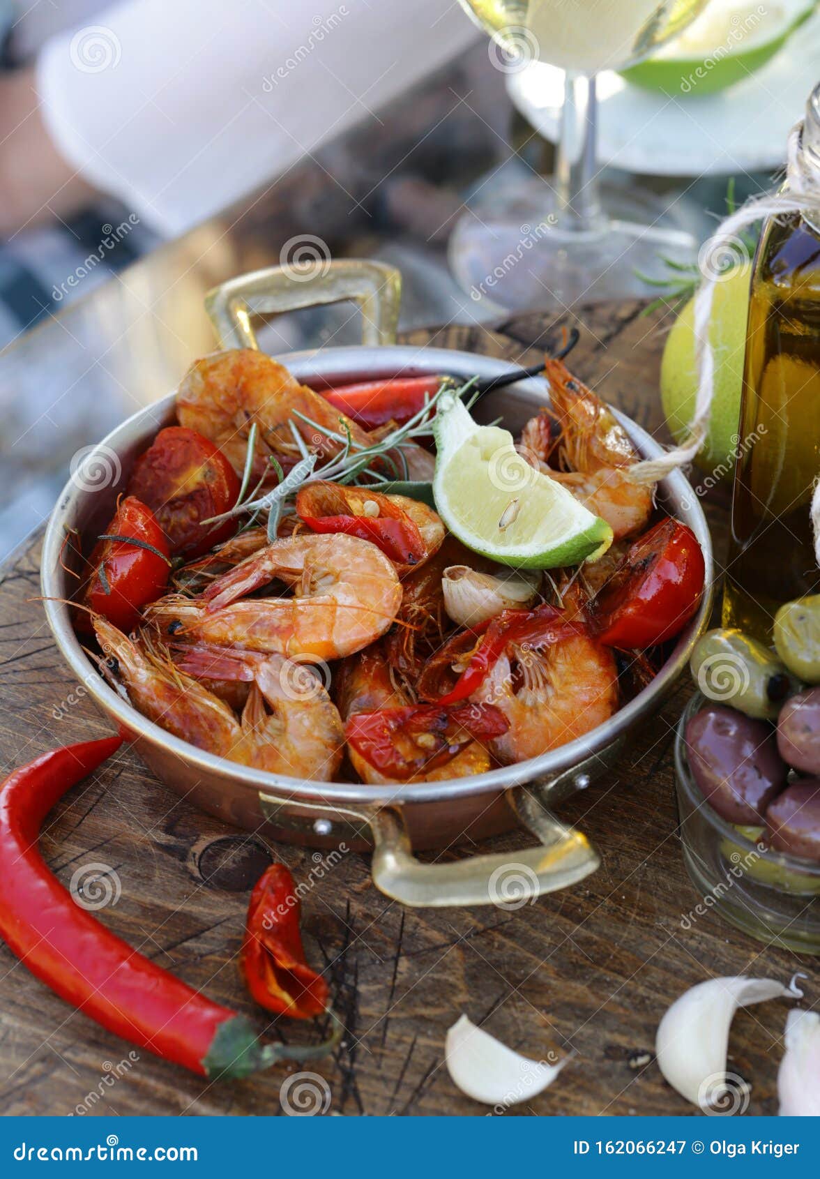 Large Prawns Fried in a Pan Stock Image Image of cooking, prawns