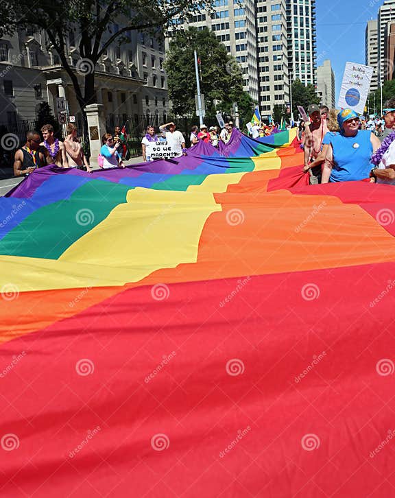Large Pride Flag editorial image. Image of festival, march 31960625