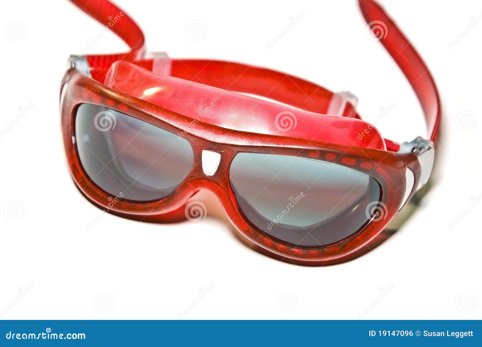 Large Red Goggles stock photo. Image of expensive, beach 19147096