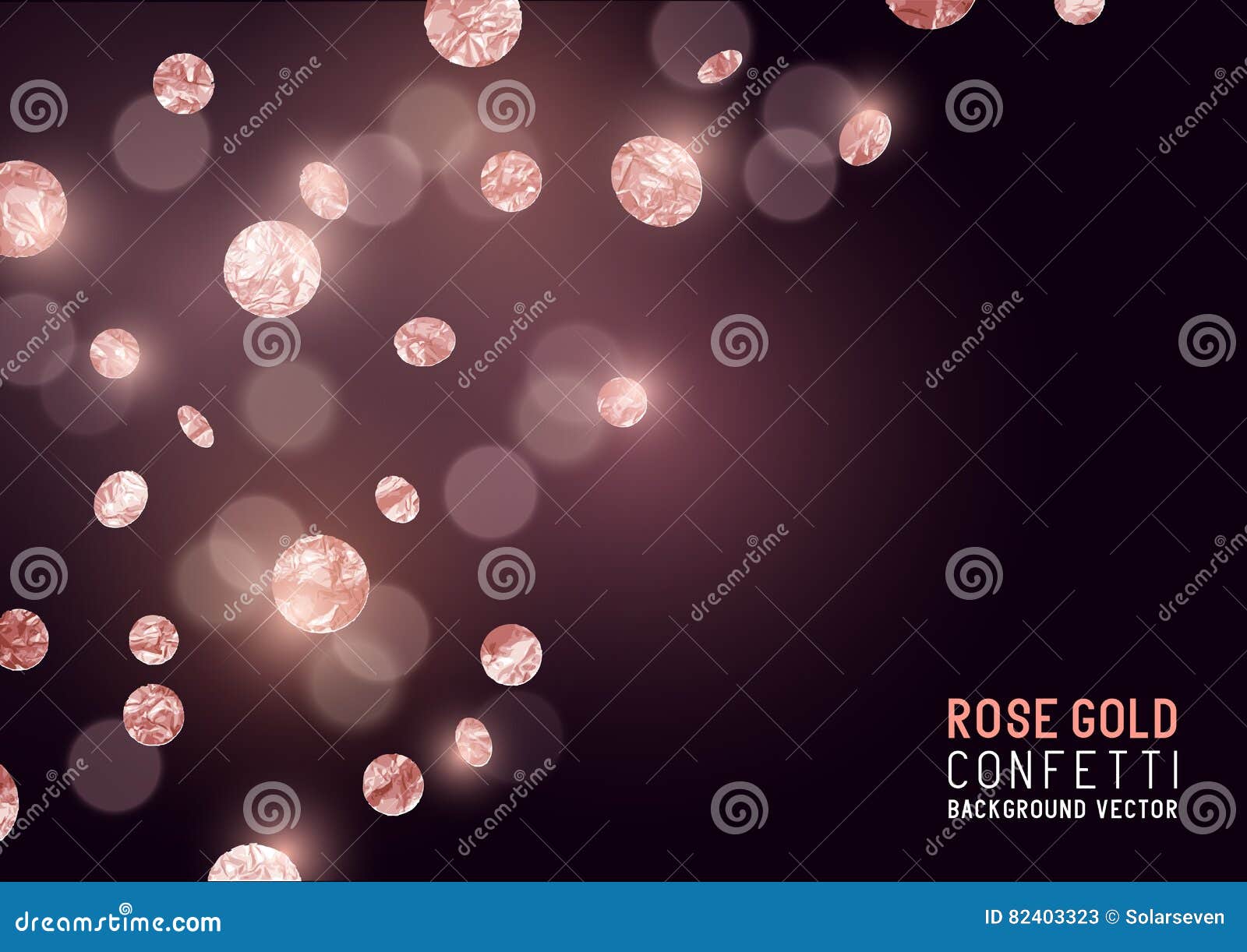 Rose Gold Trendy Sparkle Glitter Drips