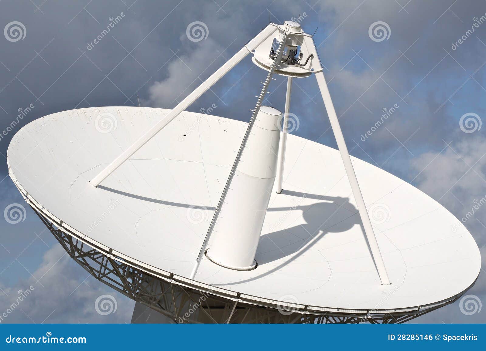 Large satellite dish stock photo. Image of microwaves 28285146