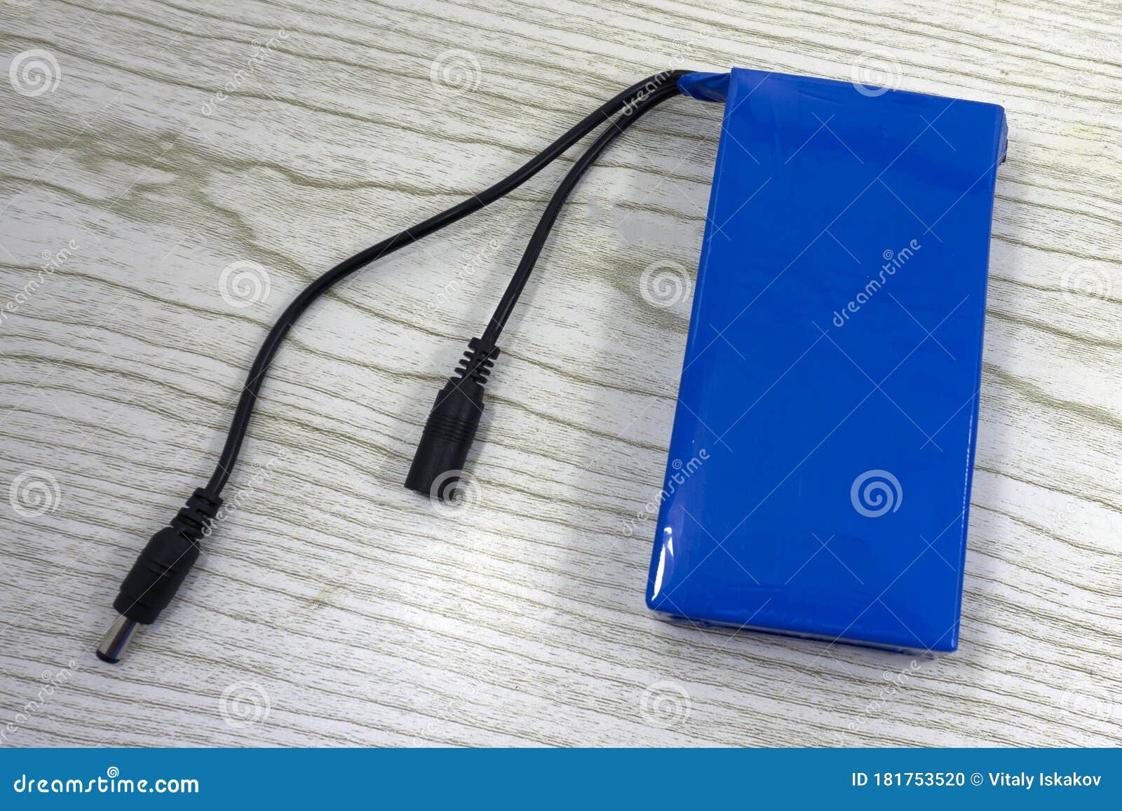 Large Selection of Blue Color Batteries from Batteries Stock Photo