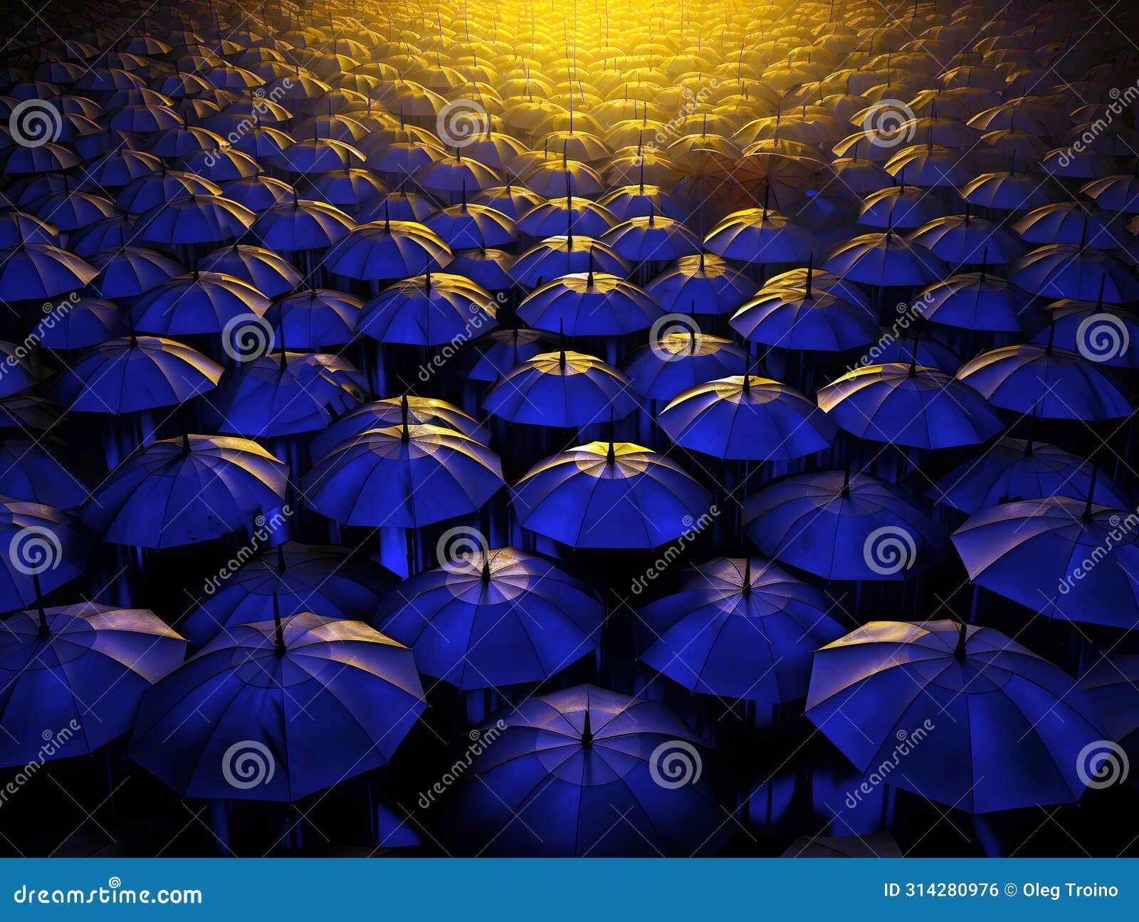 large set of open colored umbrellas. background abstraction. concept of closedness in society and incognito