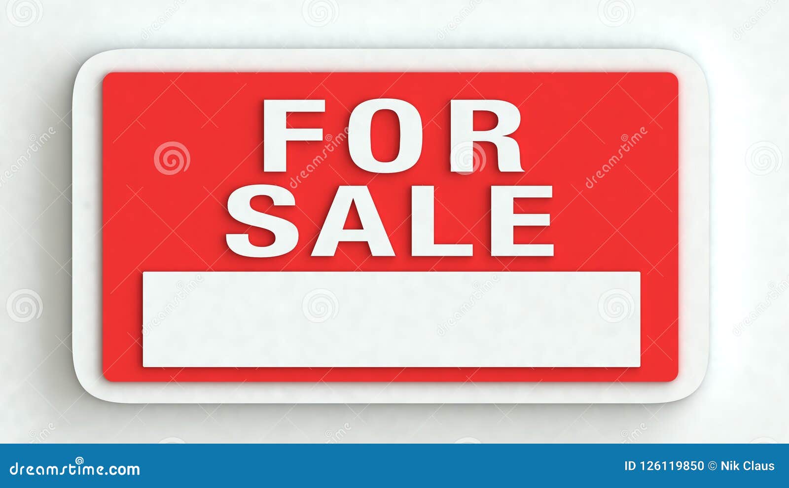 Large Sheet for Sale. Flat Material. Stock Photo Illustration of
