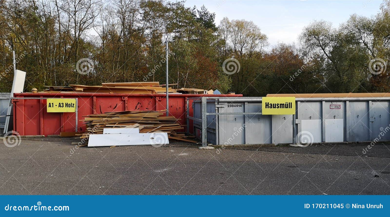 Large Size Garbage Collection Station In Germany Garbage Sorting