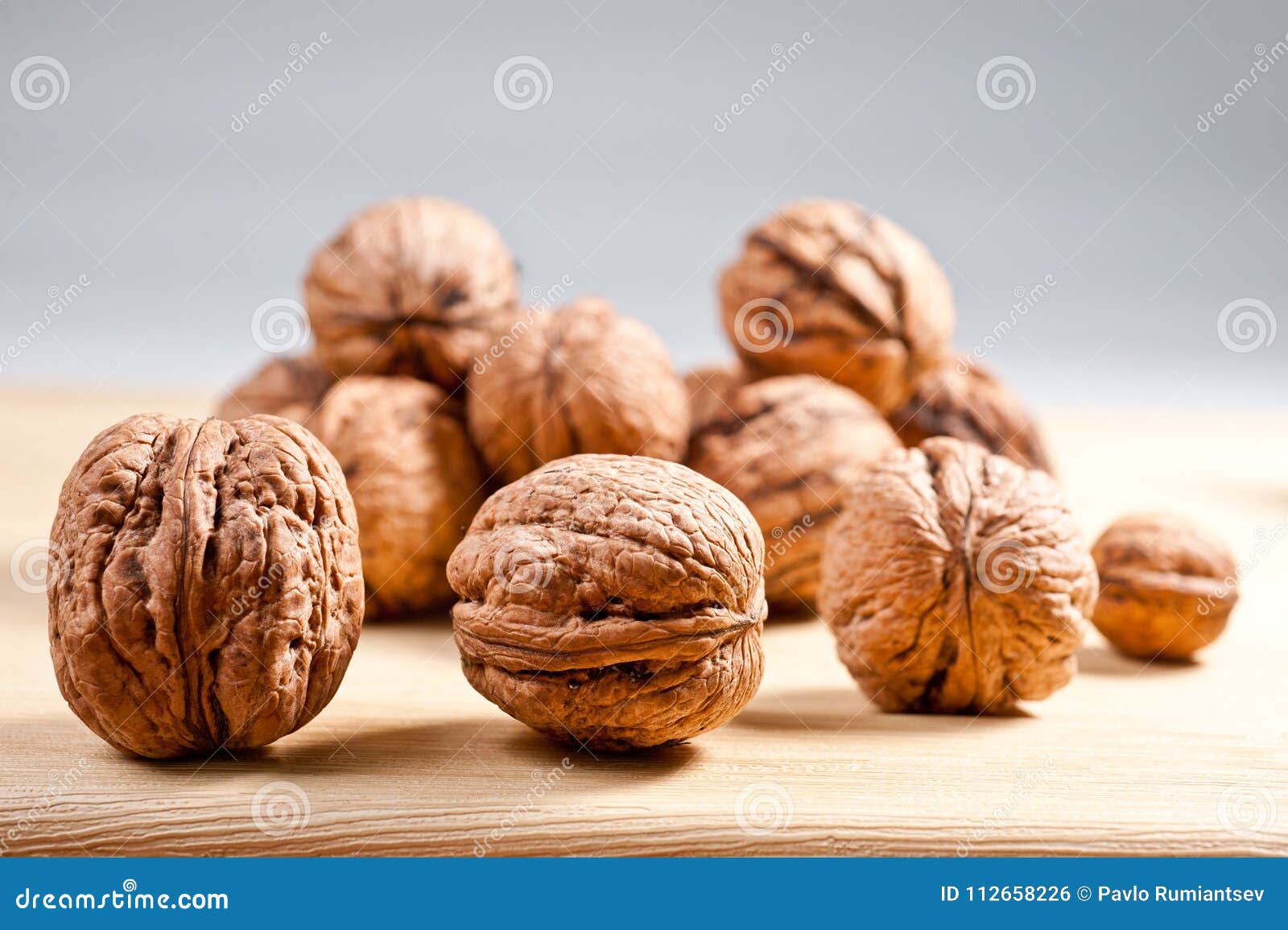 Large and Small, Whole and Chopped Walnuts Stock Photo Image of