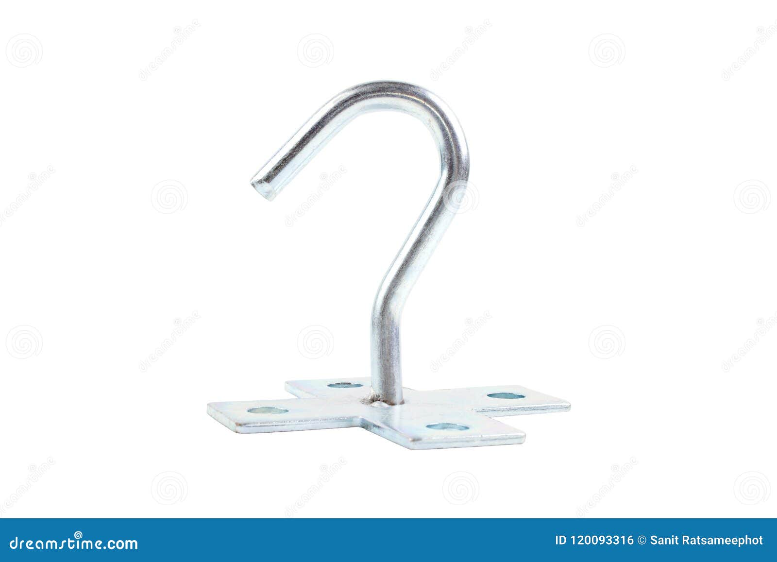 Large Steel Hook For Fixtures On Wall Stock Photo Image