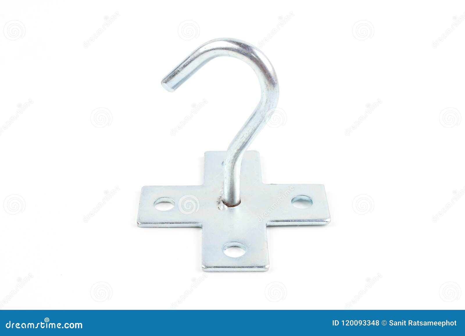 Large Steel Hook For Fixtures On Wall Stock Photo Image